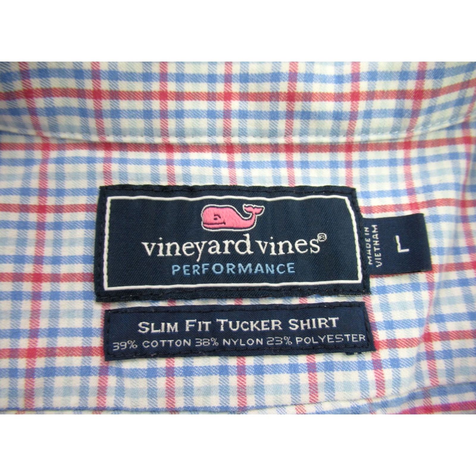 Vineyard Vines Vineyard Vines shirt Mens Large Button-Up Slim Fit Tucker Long Sleeve Checks Size US L / EU 52-54 / 3 - 4 Thumbnail