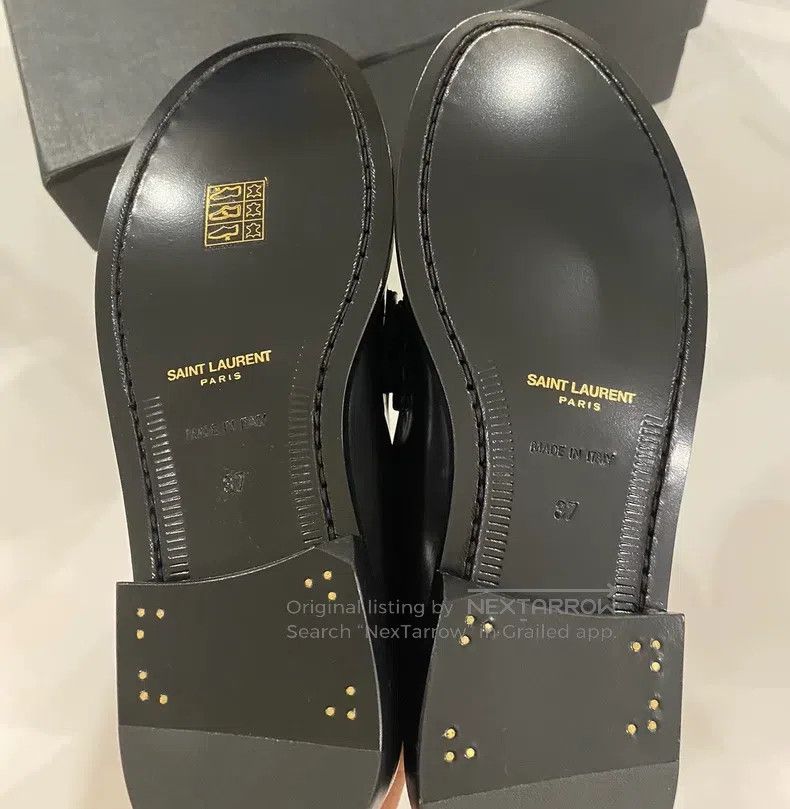 Saint Laurent Paris Saint Laurent Paris Black Loafers Size US 8 / IT 38 - 5 Thumbnail