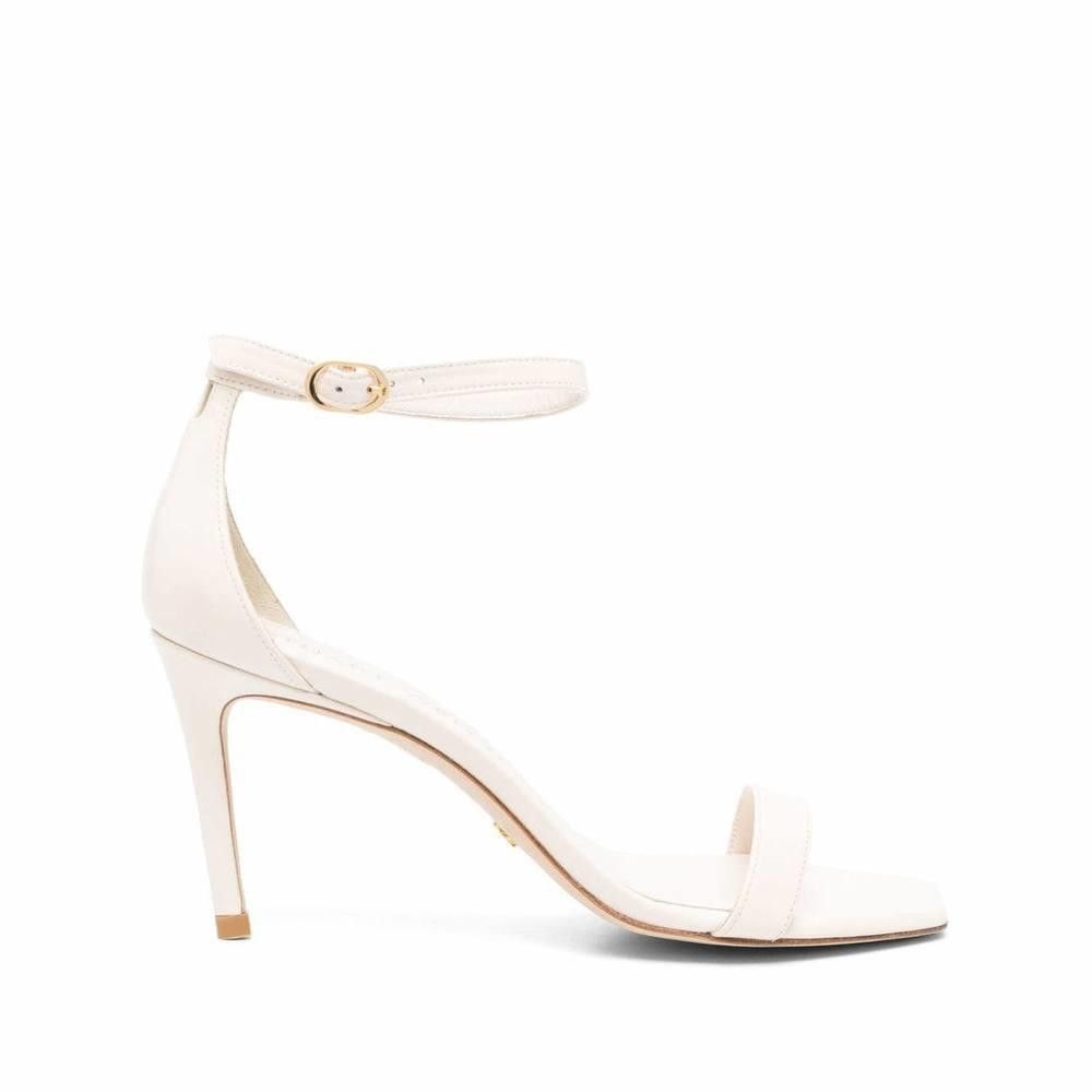 STUART WEITZMAN NUNAKEDCURVE 85 LEATHER SANDAL SIZE 38