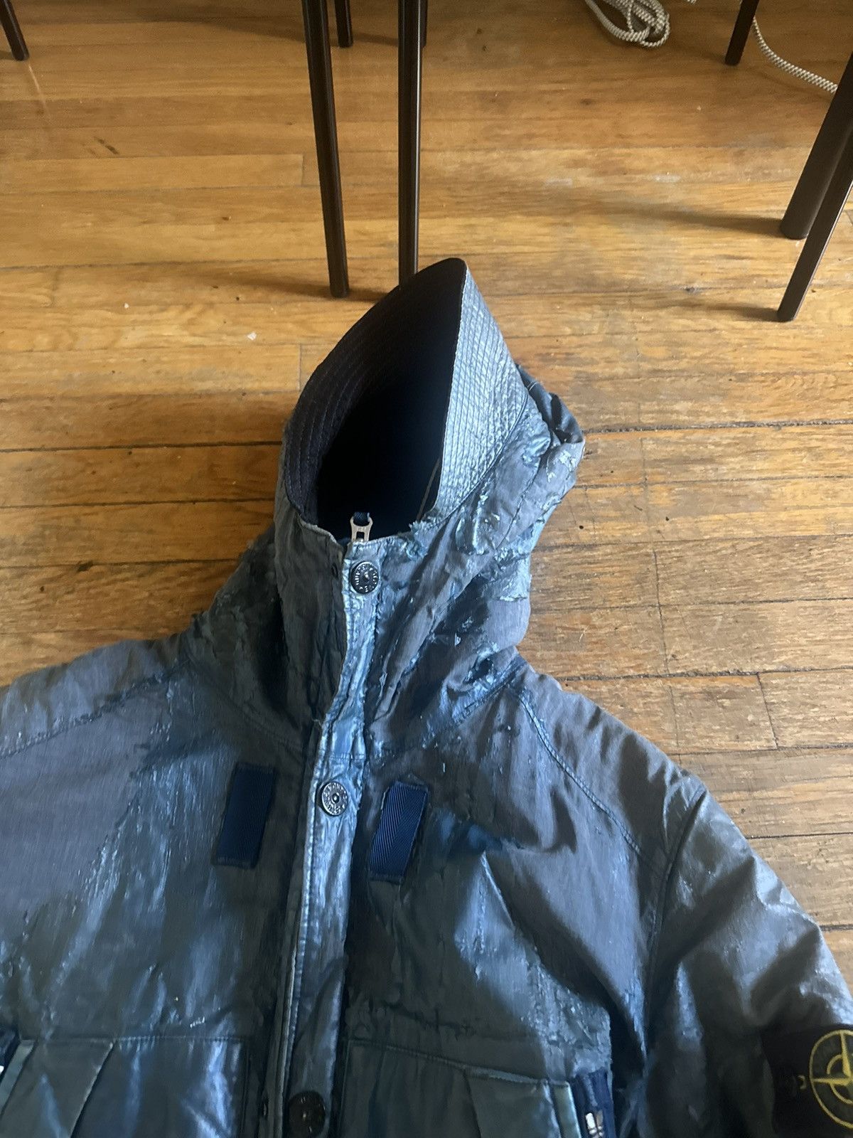 Stone Island Stone Island Coated Archive Cotton Raso Gommato Jacket Size US S / EU 44-46 / 1 - 4 Thumbnail