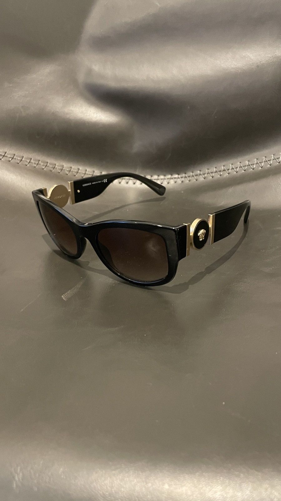 Versace Versace Women's Polarized Cat Eye Sunglasses, 55mm Black Size ONE SIZE - 4 Thumbnail