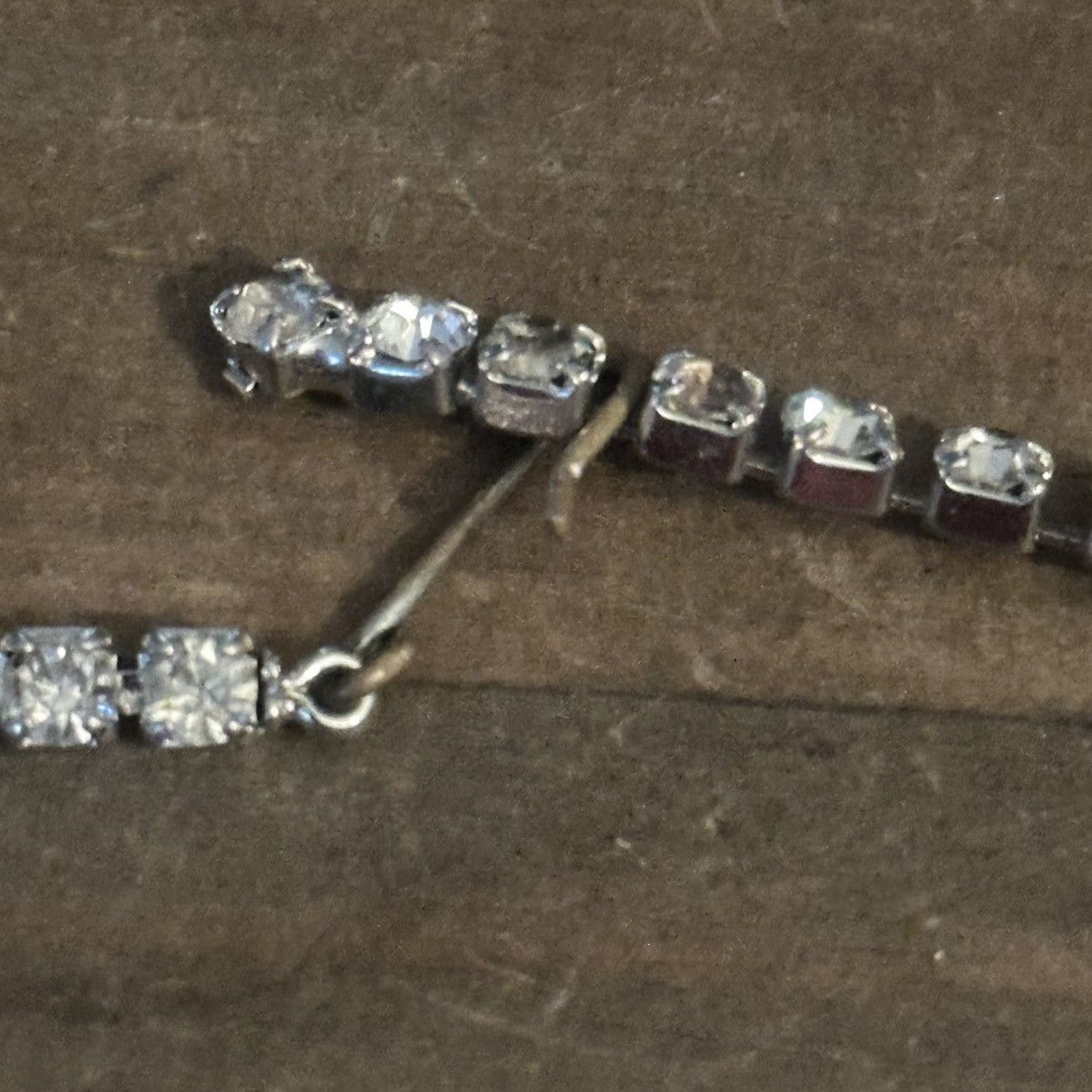 Vintage Vintage silver rhinestone dangle necklace Size ONE SIZE - 5 Thumbnail