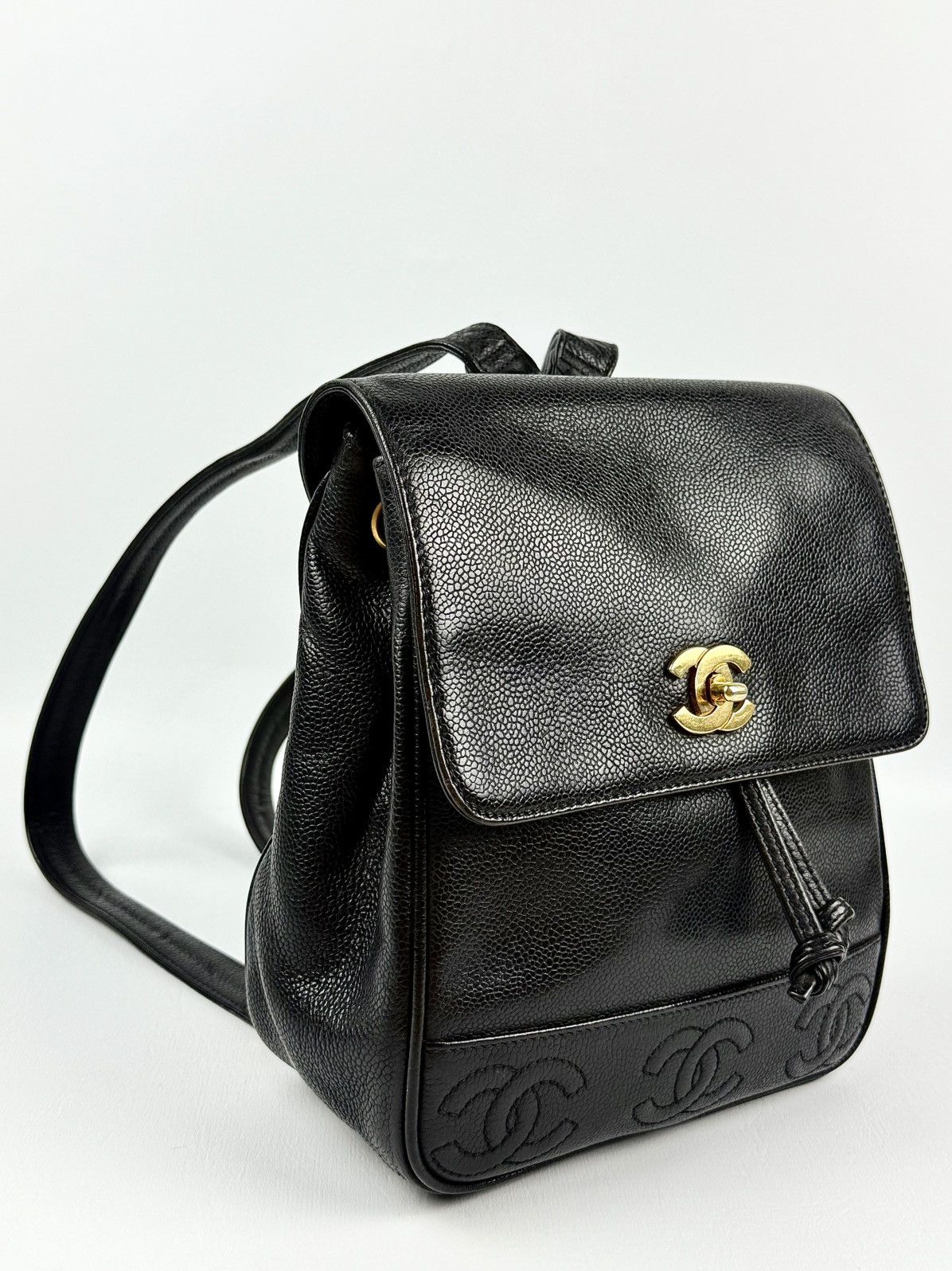 Chanel Chanel - Lagerfeld - 1994 - Triple CC - Mini Caviar Backpack Size ONE SIZE - 2 Thumbnail