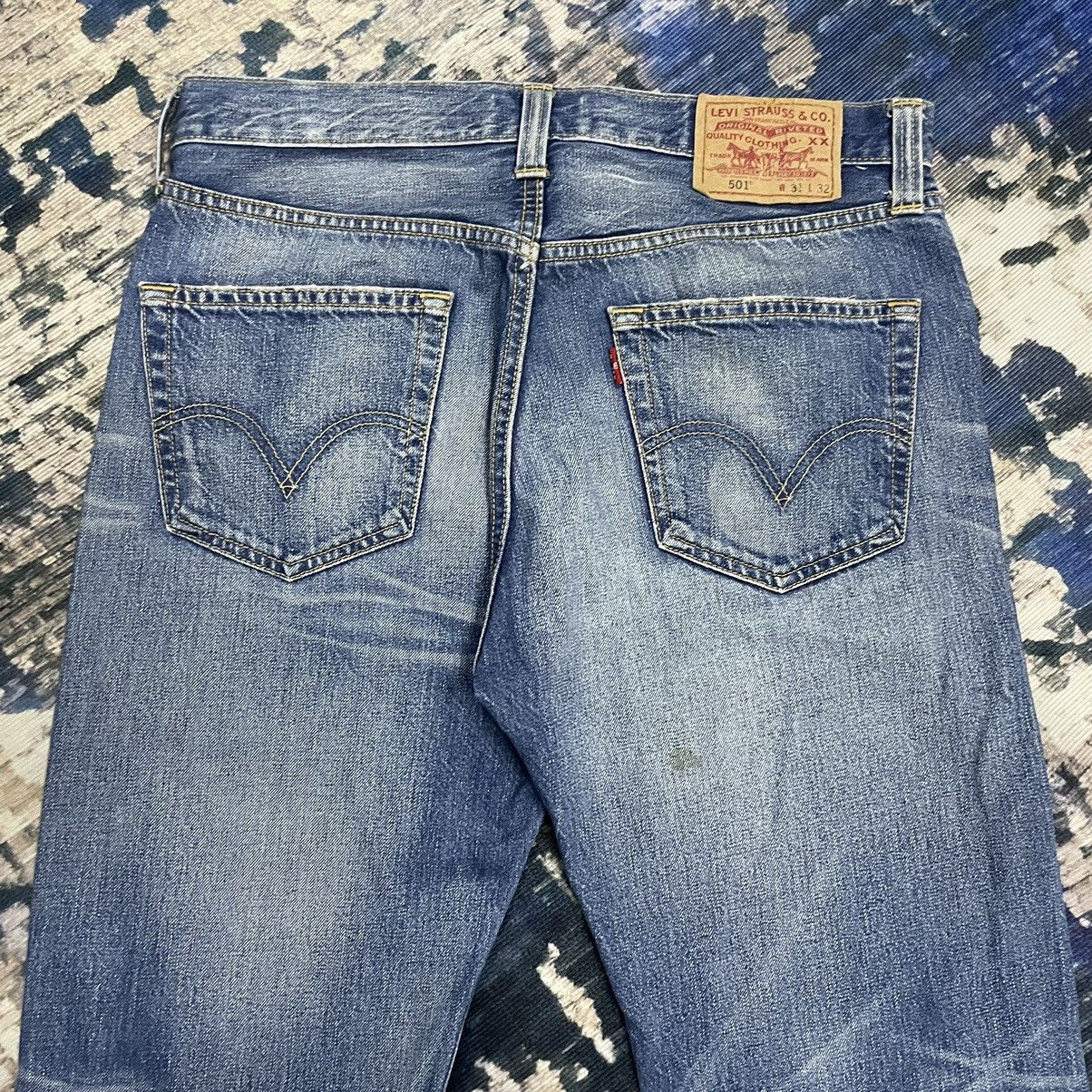Levi's Levis 501 Distressed Faded Straight Jeans Button Fly Size US 32 / EU 48 - 17 Thumbnail