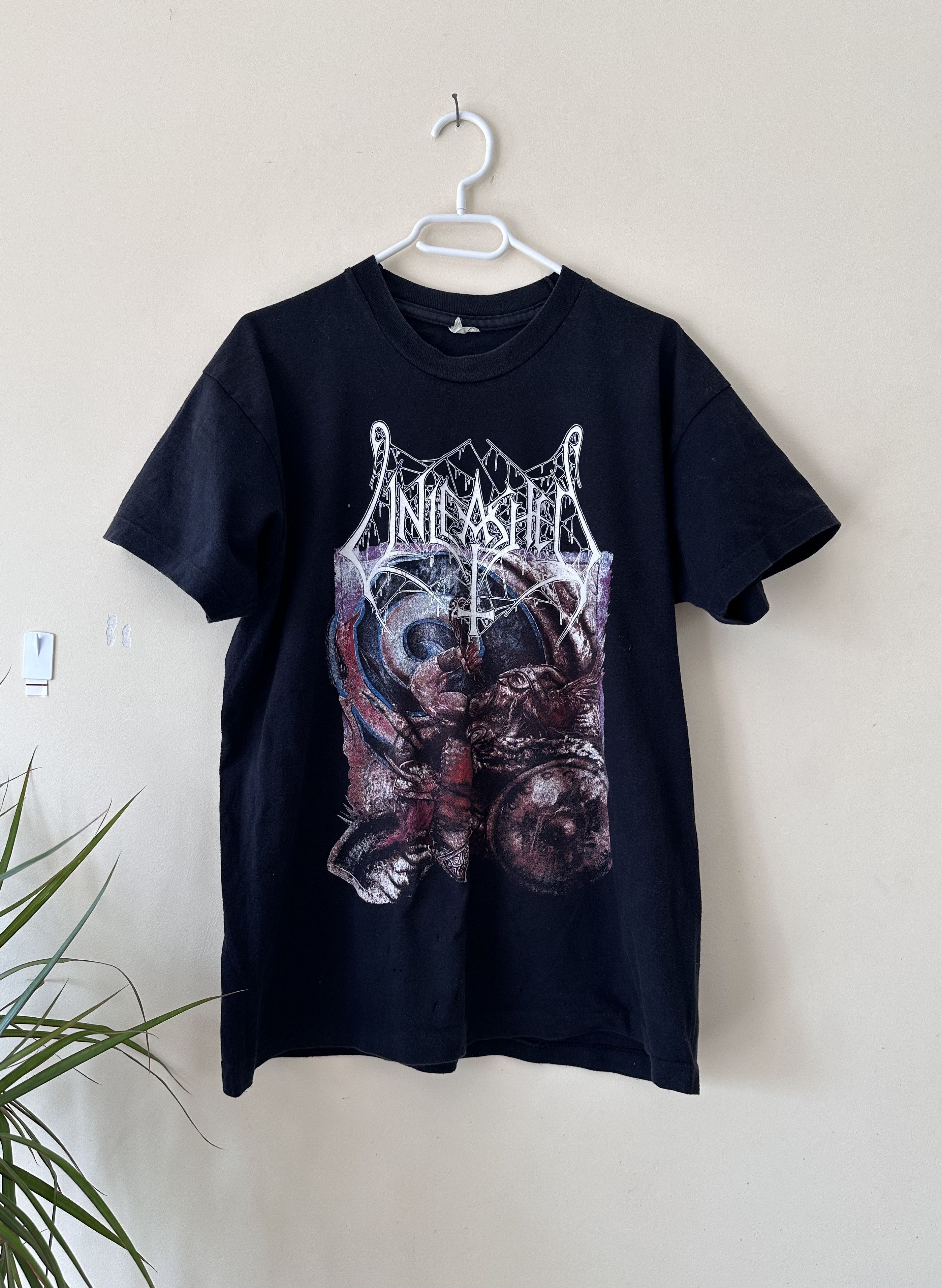 Band Tees × Vintage Vintage Unleashed Across the Open Sea tee rock metal Size US M / EU 48-50 / 2 - 1 Thumbnail