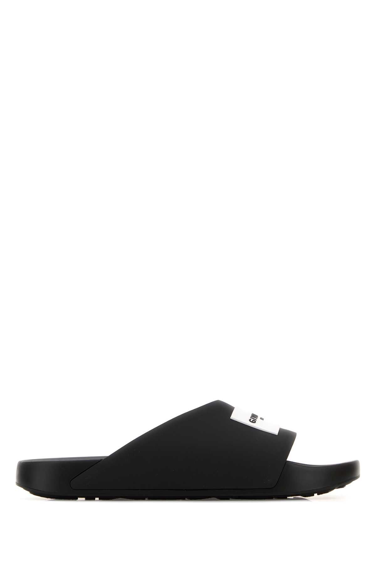Givenchy Black Rubber Label Slippers Size US 8 / EU 41 - 1 Thumbnail