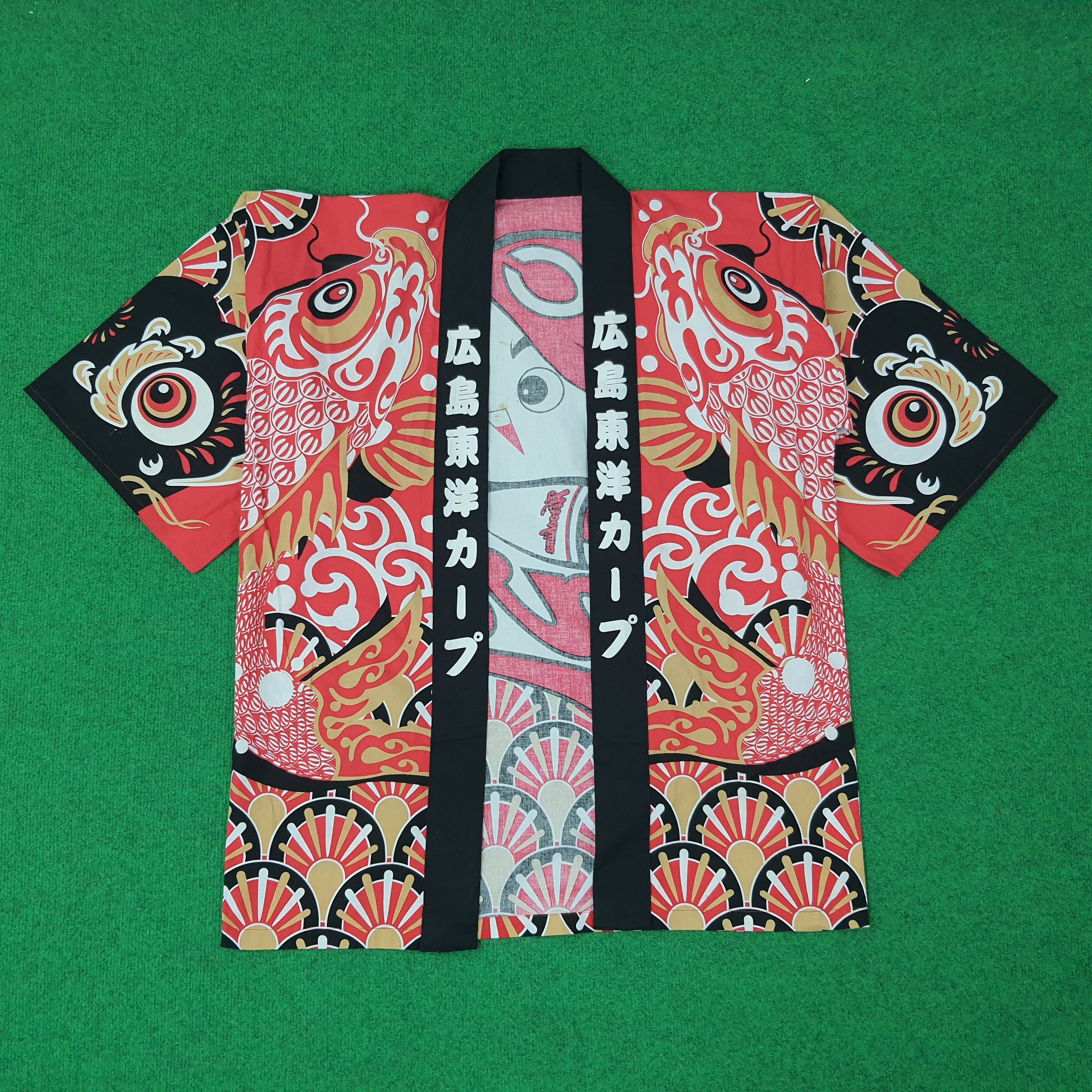 Japanese Brand Vintage Hiroshima Toyo Carp Baseball Happi Jacket C255N19 Size US XL / EU 56 / 4 - 3 Thumbnail