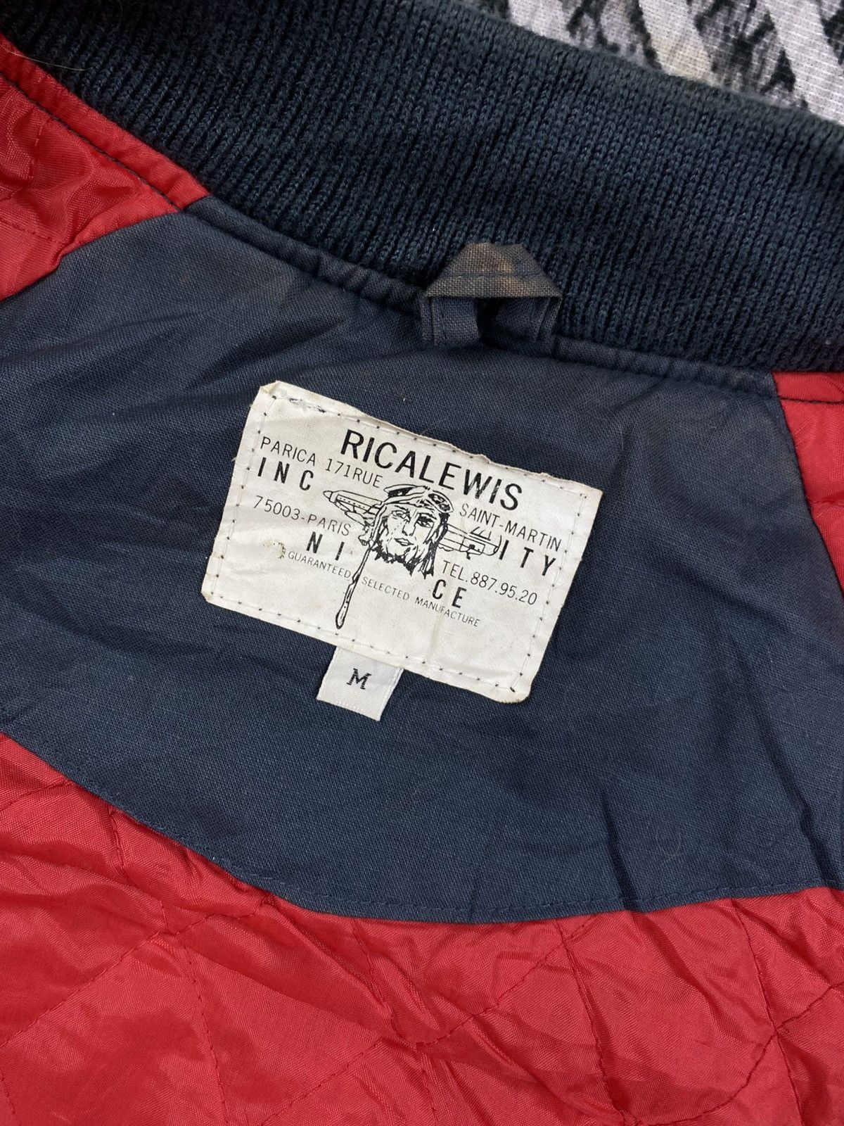 Japanese Brand Vintage 90s Ricalewis Varsity Jacket Size US M / EU 48-50 / 2 - 9 Thumbnail
