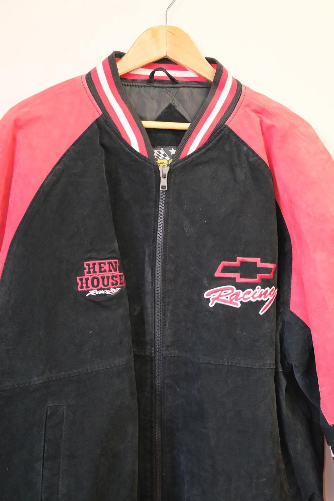 Vintage 90's Essex Hen House Chevrolet Racing Jacket Size L / US 10 / IT 46 - 3 Thumbnail