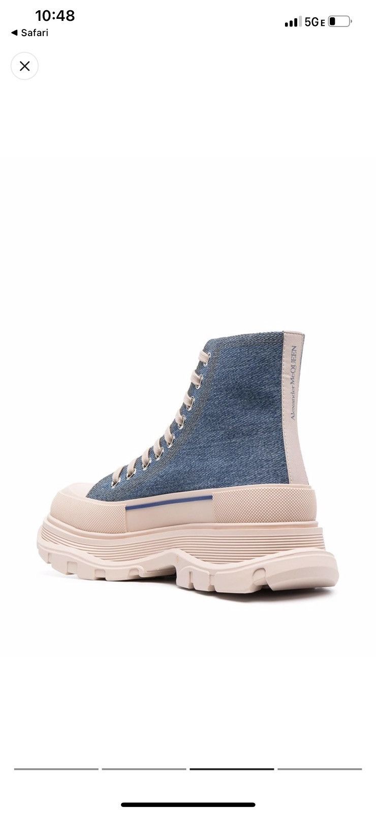 Alexander McQueen Alexander McQueen Denim Sneaker Boot Size US 6 / IT 36 - 2 Thumbnail