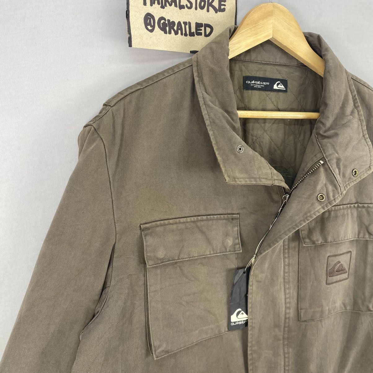 Quiksilver Vintage 90s Quicksilver Inspired M65 Style Jacket Size US L / EU 52-54 / 3 - 2 Thumbnail