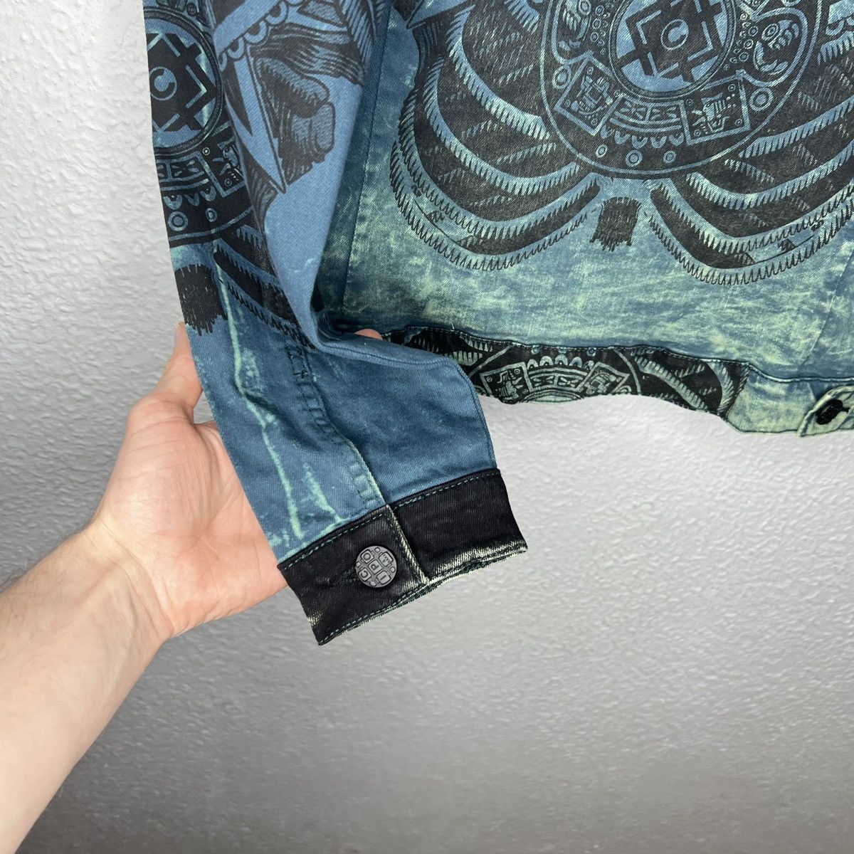 Other Cipo & Baxx Sick Skull Full Printed Denim Jacket Studded Size US L / EU 52-54 / 3 - 9 Thumbnail