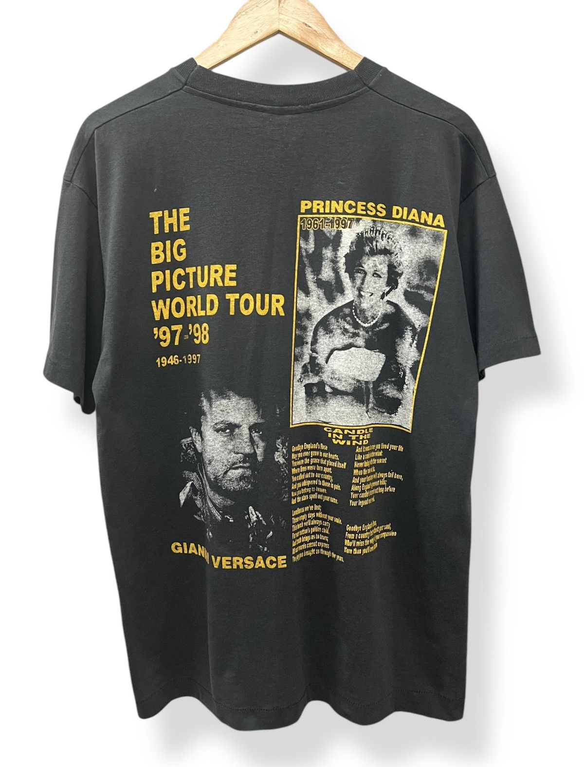 Band Tees Vintage 1998 Elton John The Big Picture Tour Shirt - XL Size US XL / EU 56 / 4 - 2 Thumbnail