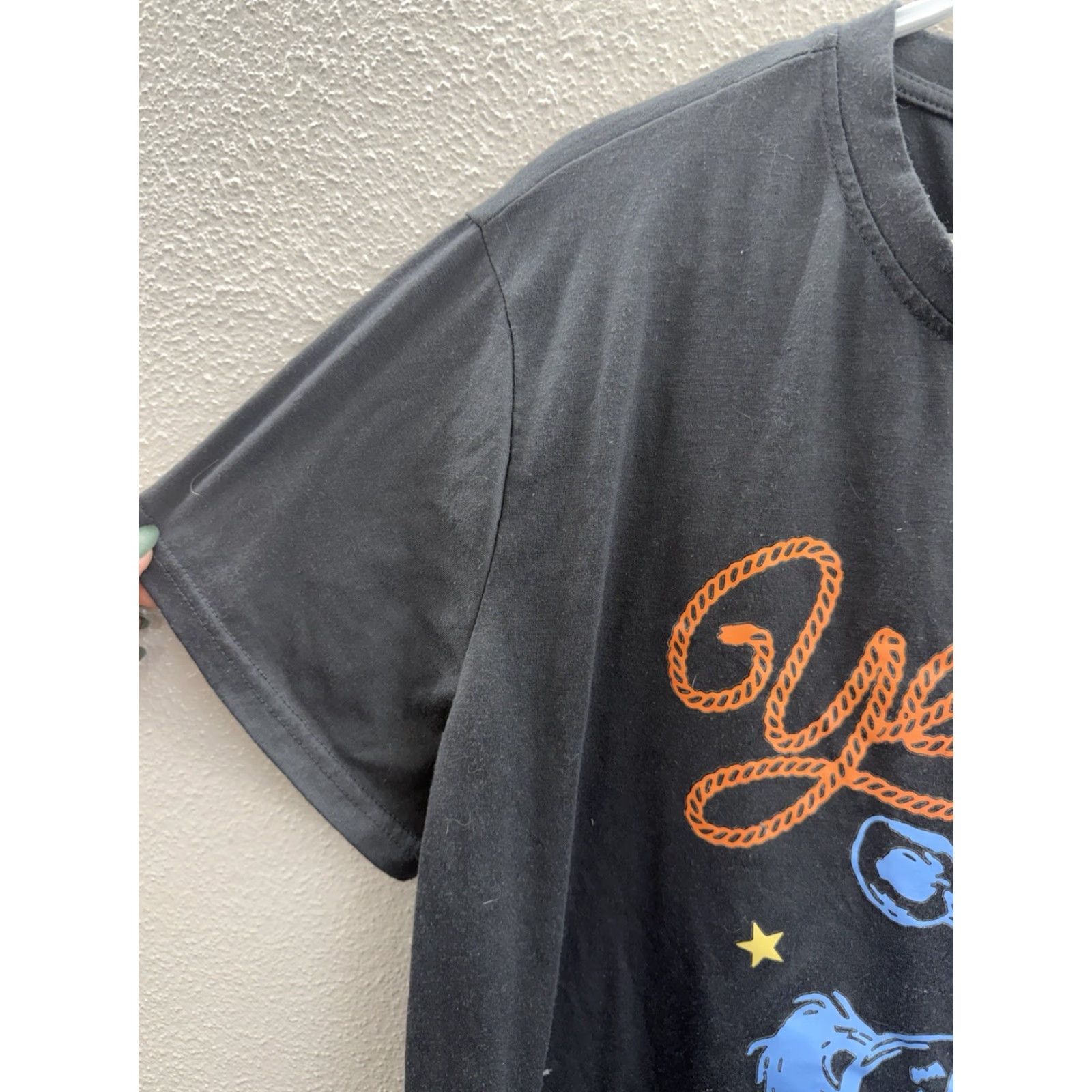 Shein SHEIN Curve Shirt Womens 2XL Gray Short Sleeve Yeehaw Cowgirl Shirt Women casual solid pattern Round Neck Pullover All Seasons Size XXL / US 16-18 / IT 52-54 - 3 Thumbnail