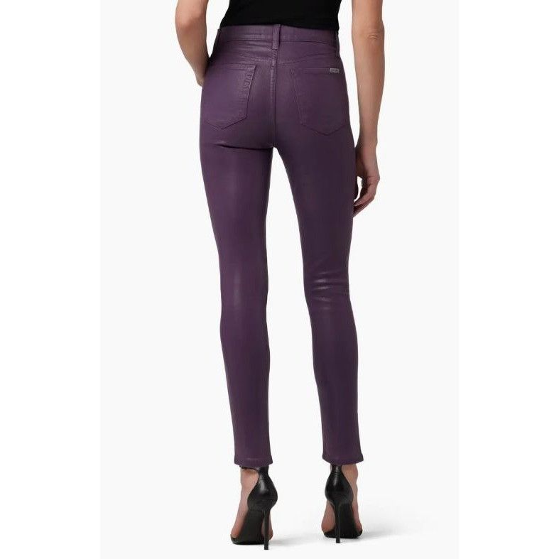 Joe's Joes Coated High Waist Ankle Jeans In Plum Perfect Size 26" / US 2 / IT 38 - 2 Thumbnail
