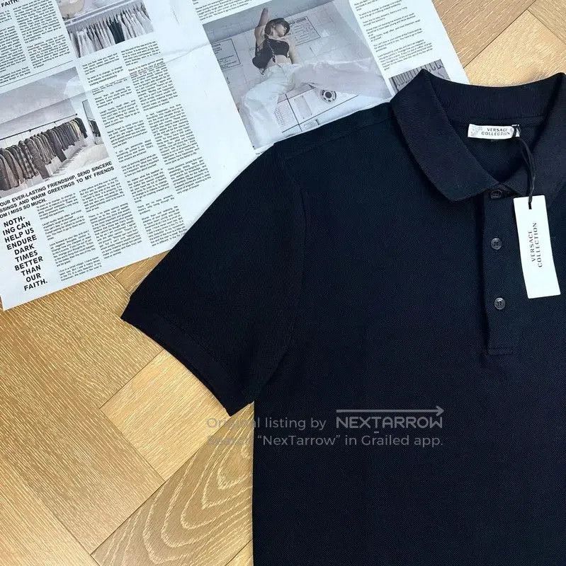 Versace Versace Black Men’s Polo Shirt M Size . Size US M / EU 48-50 / 2 - 6 Thumbnail