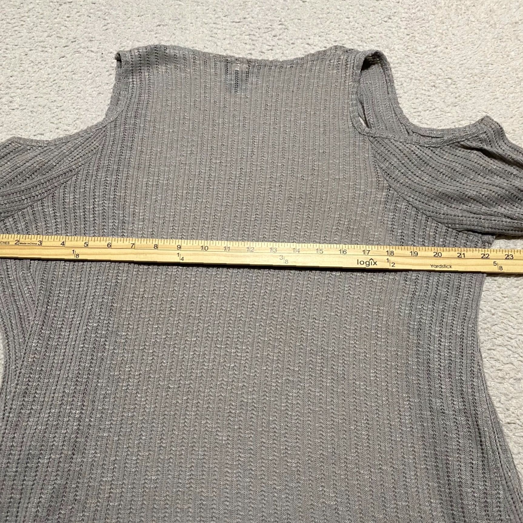 Torrid Torrid Cardigan Sweater Open Front Pockets Gray 2X Plus Womens Size 2X Knit Polyester Fall Winter Size XXL / US 16-18 / IT 52-54 - 7 Thumbnail