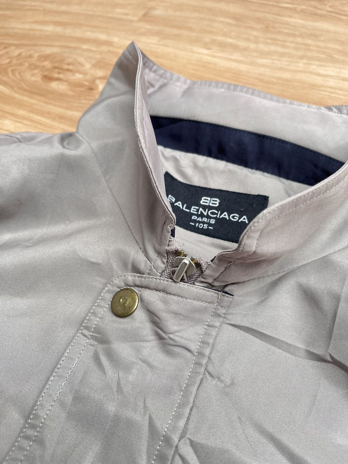 Balenciaga Balenciaga Paris Vintage Jacket Big Logo Hideen Hood Size US L / EU 52-54 / 3 - 14 Thumbnail