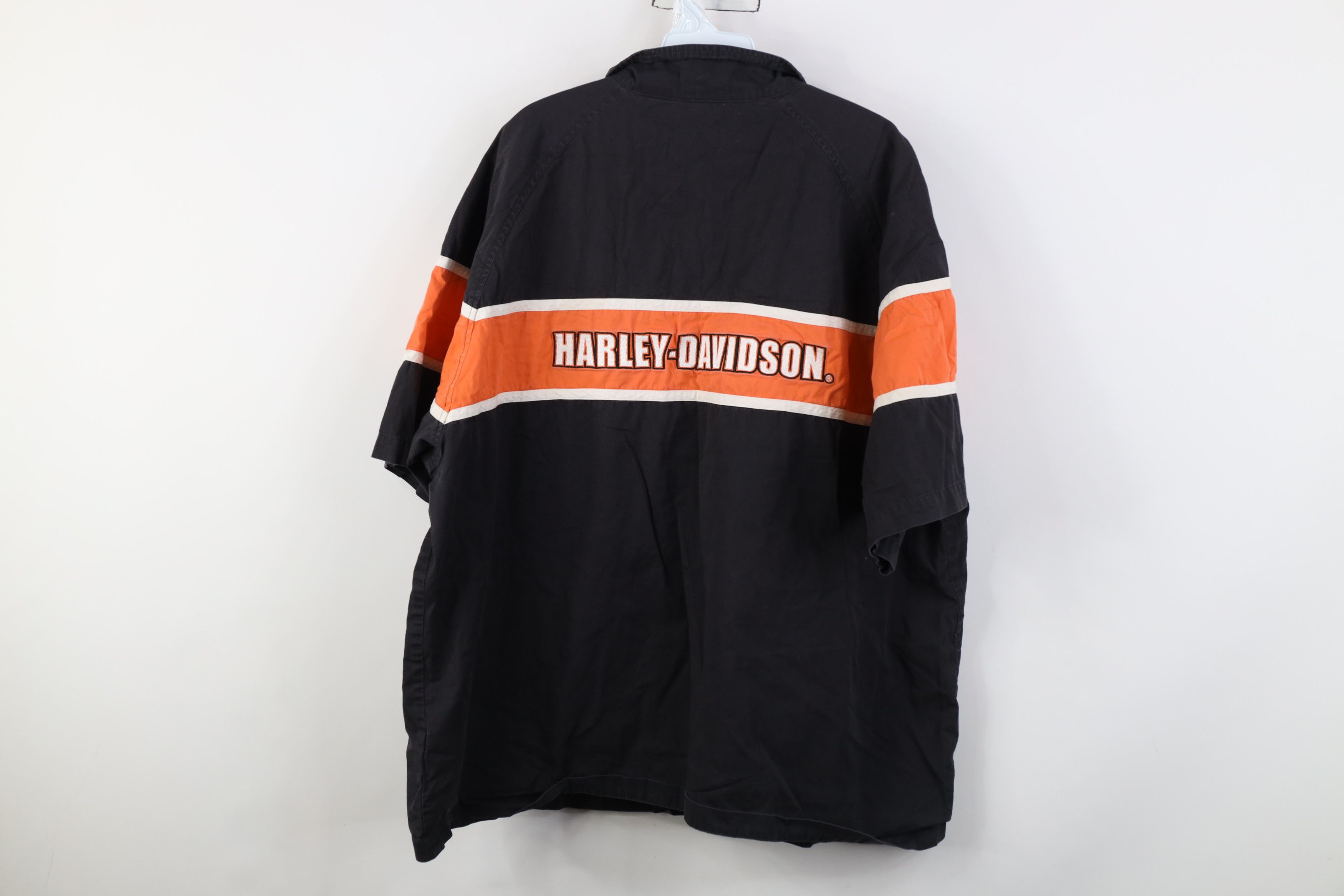 Harley Davidson Vintage Harley Davidson Mechanic Short Sleeve Button Shirt Size US XXL / EU 58 / 5 - 12 Thumbnail