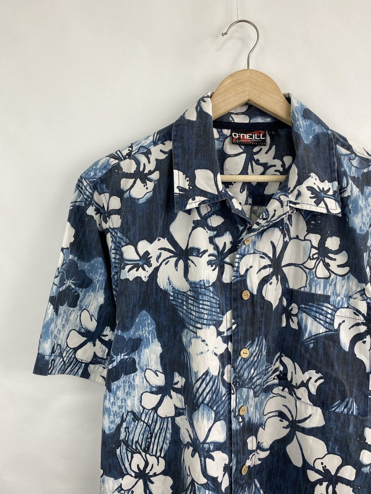 O'Neill 🇺🇸 Vintage 90s O’Neill Hawaiian shirt rare surf style Y2K Size US L / EU 52-54 / 3 - 2 Thumbnail