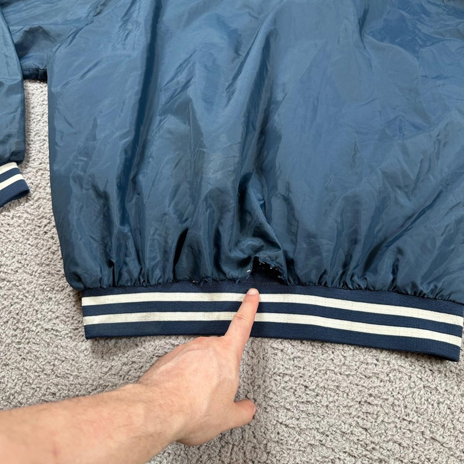 Other Vintage Windless Mens 44 Navy Blue Zip Pullover Jacket XXL Size US XXL / EU 58 / 5 - 8 Thumbnail