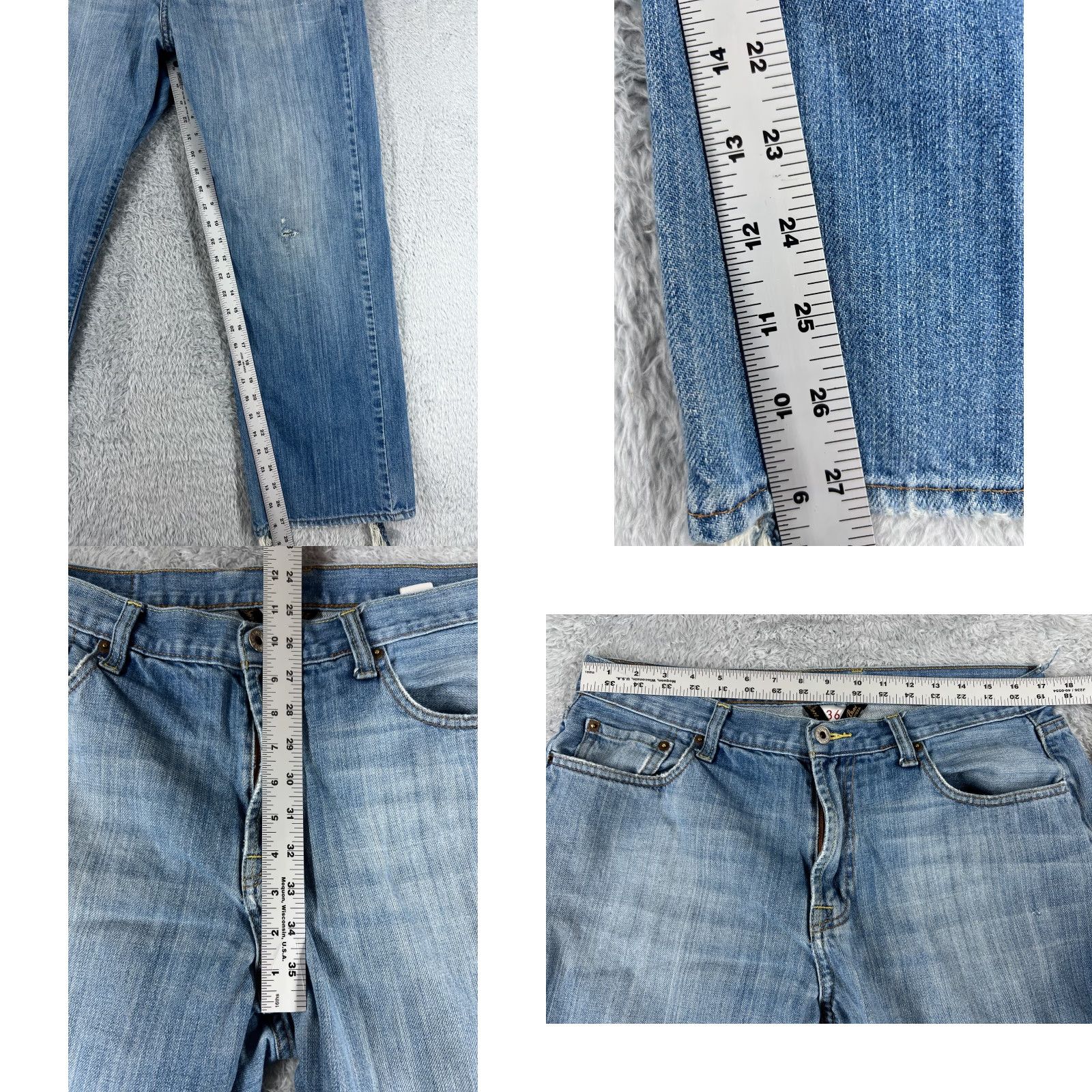 Lucky Brand Lucky Brand Jeans Mens 36 Blue Denim Piper Straight Leg Cotton 34x27 READ Size US 36 / EU 52 - 8 Thumbnail
