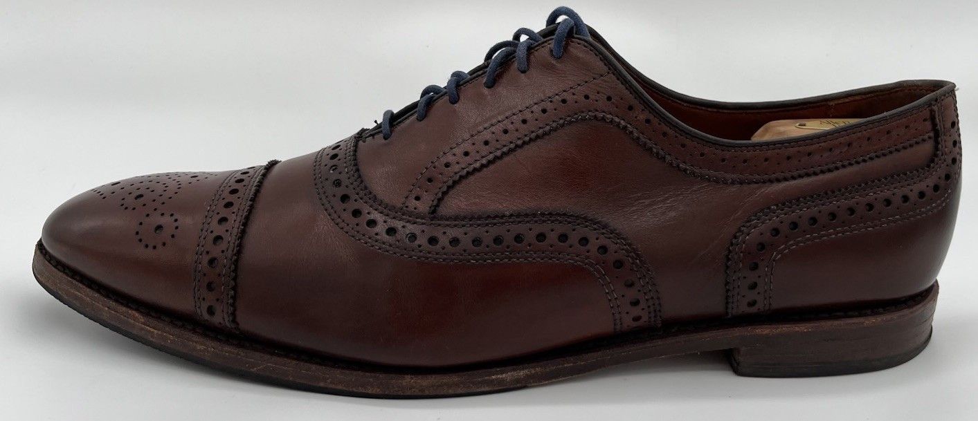 Allen Edmonds Allen Edmonds "STRAND" Cap-Toe Brown Leather Oxford Mens 13C Size US 13 / EU 46 - 6 Thumbnail