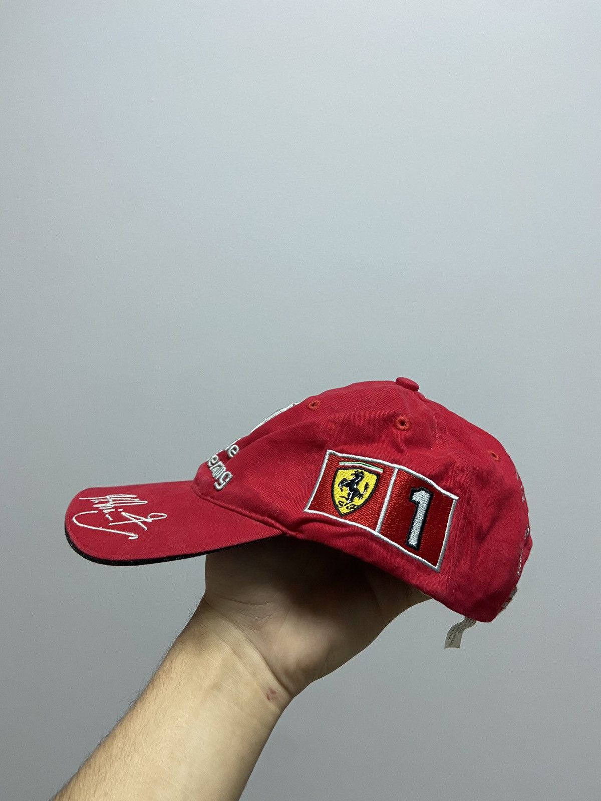 Ferrari × Vintage Ferrari Cap Vintage Michael Schumacher Racing Formula 1 Size ONE SIZE - 3 Thumbnail