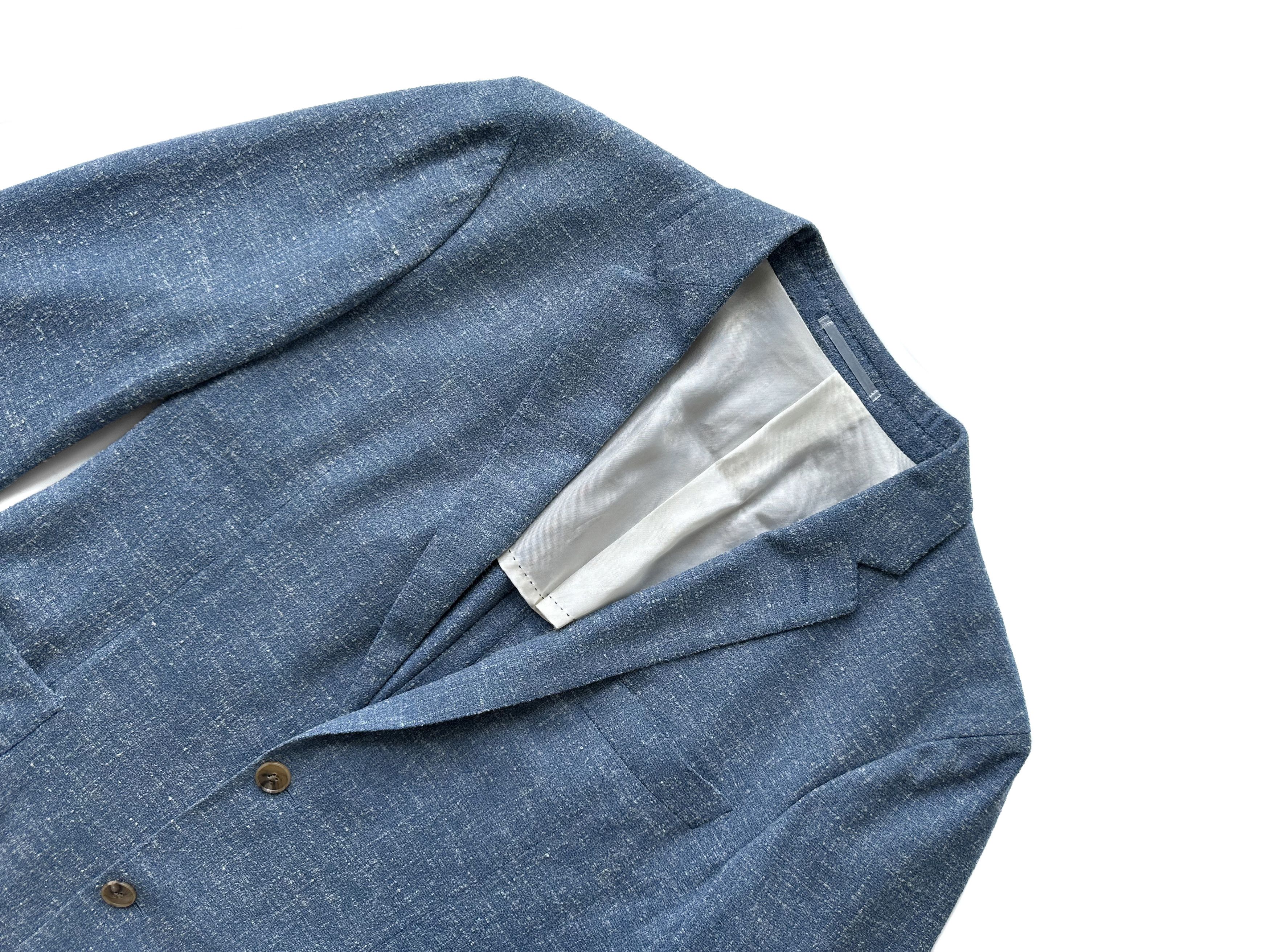Loro Piana Zano x Loro Piana blue melange blazer Size 48R - 3 Thumbnail