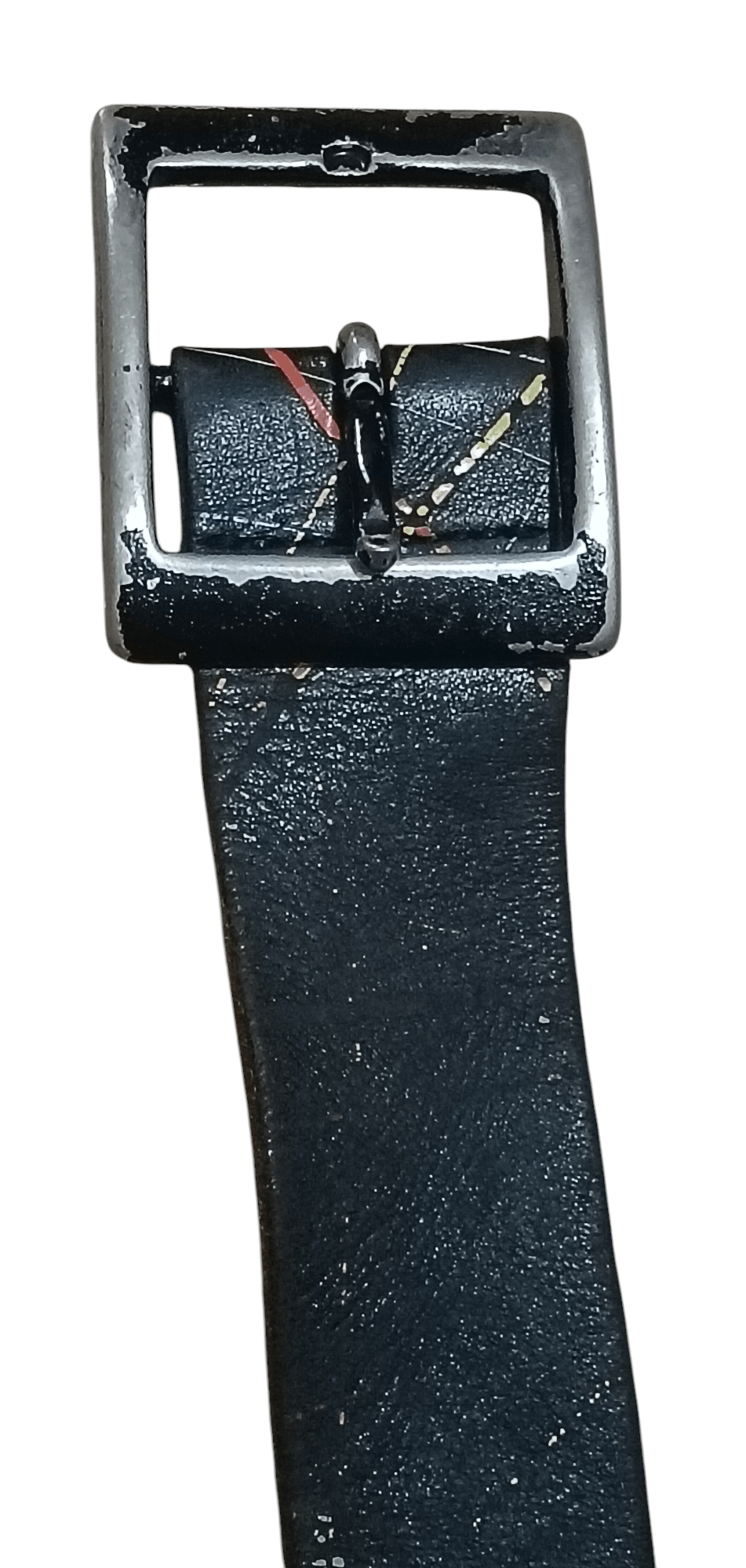 Japanese Brand SEGMENT RUPERT PAINT SPLASH DESIGN LEATHER BELT Size 36 - 2 Thumbnail