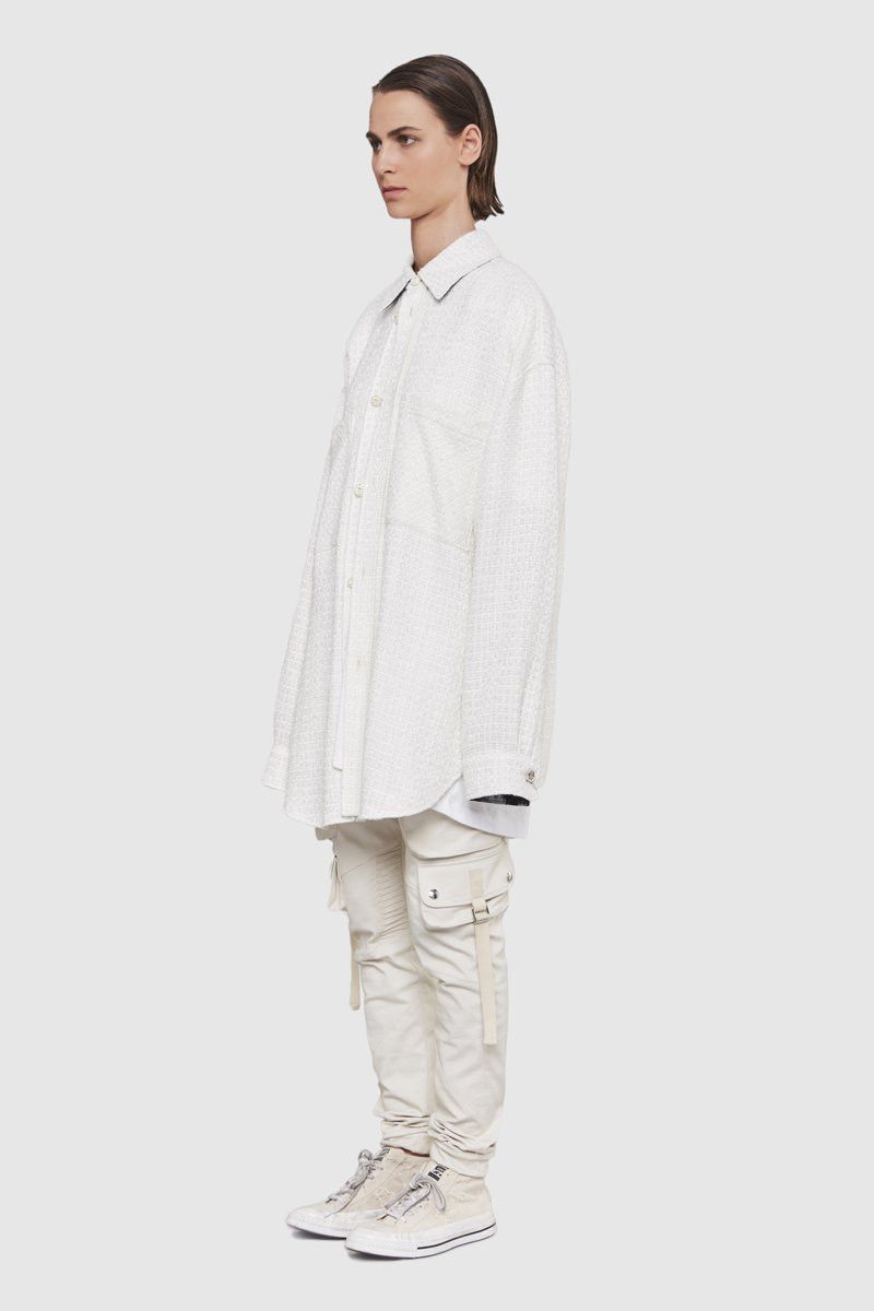 Faith Connexion Faith Connexion Oversized Tweed Shirt Jacket (Brand New) Size ONE SIZE - 2 Thumbnail