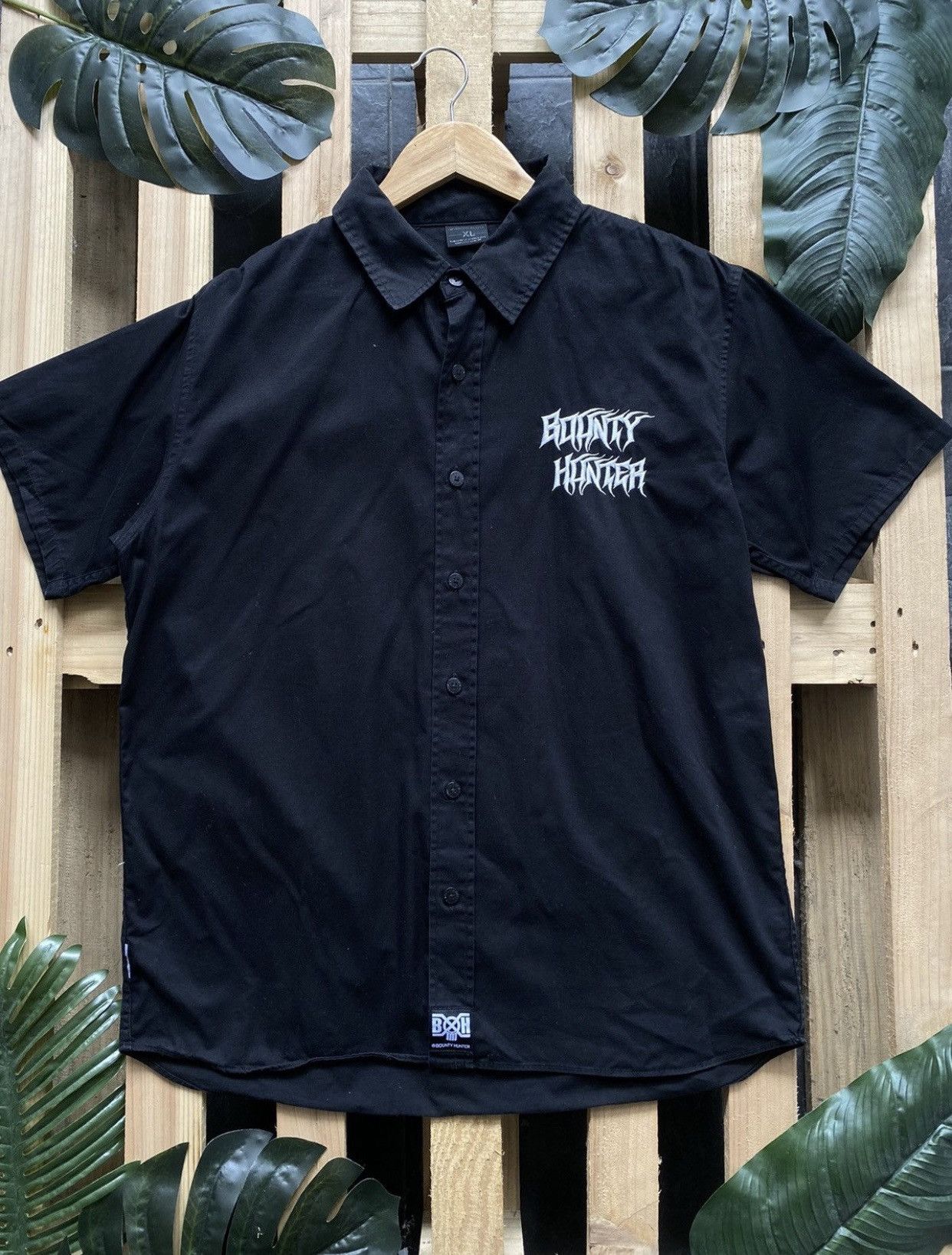 Bounty Hunter × Japanese Brand Bounty Hunter Big Logo Skull Demon shirt Size US L / EU 52-54 / 3 - 2 Thumbnail