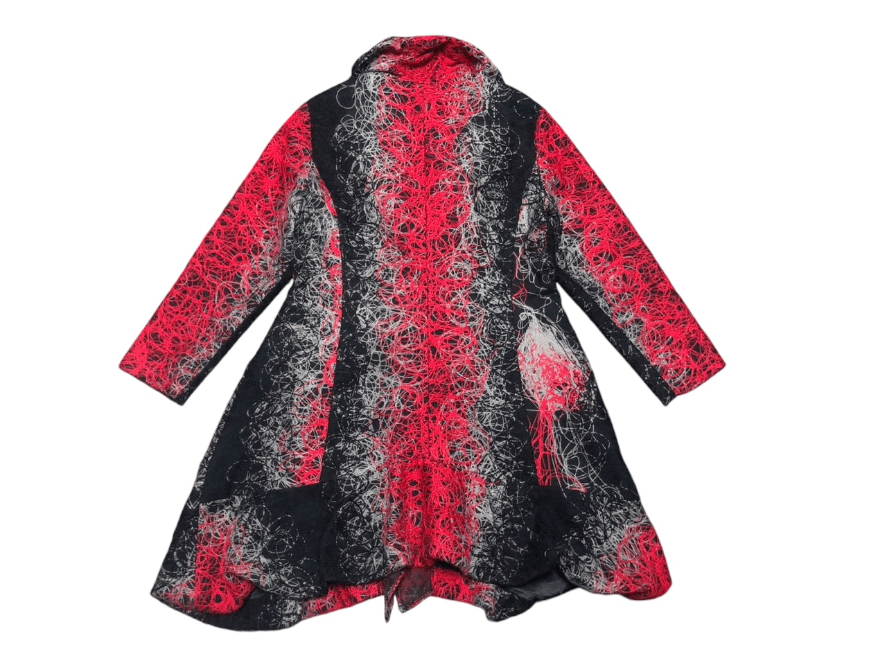 Desigual × If Six Was Nine × Japanese Brand Rare💥 Desigual Black Red Embroidered Coat Jacket Size S / US 4 / IT 40 - 2 Thumbnail