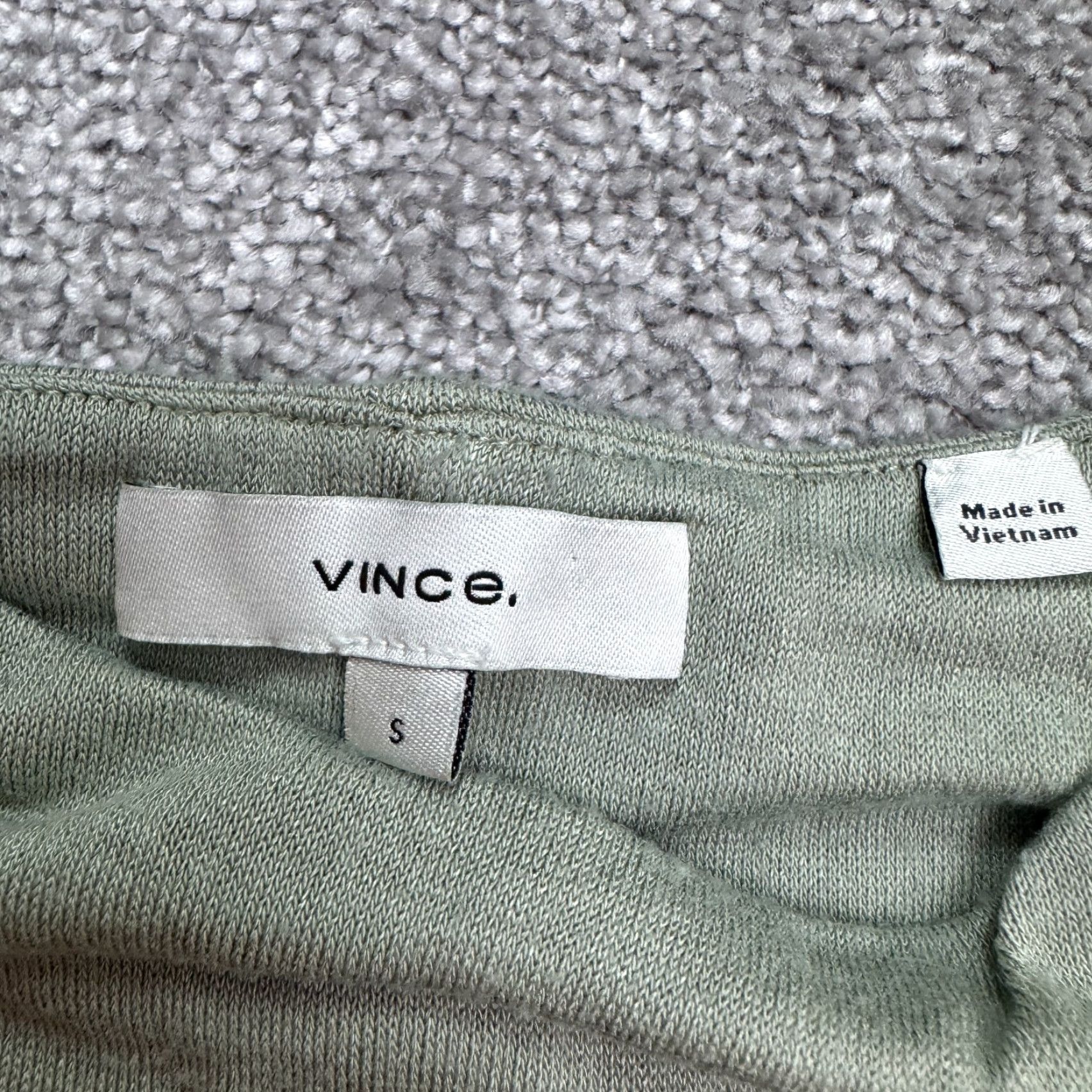 Vince Vince Dress Womens Small Sage Green A-Line Midi Tank Boho Scoop Neck Size S / US 4 / IT 40 - 5 Thumbnail