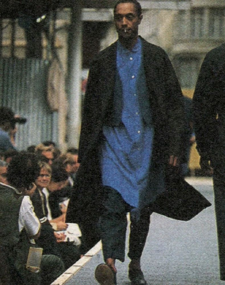 Yohji Yamamoto Yohji Yamamoto 1993ss show silhouette silky fritillary but Size US M / EU 48-50 / 2 - 6 Thumbnail
