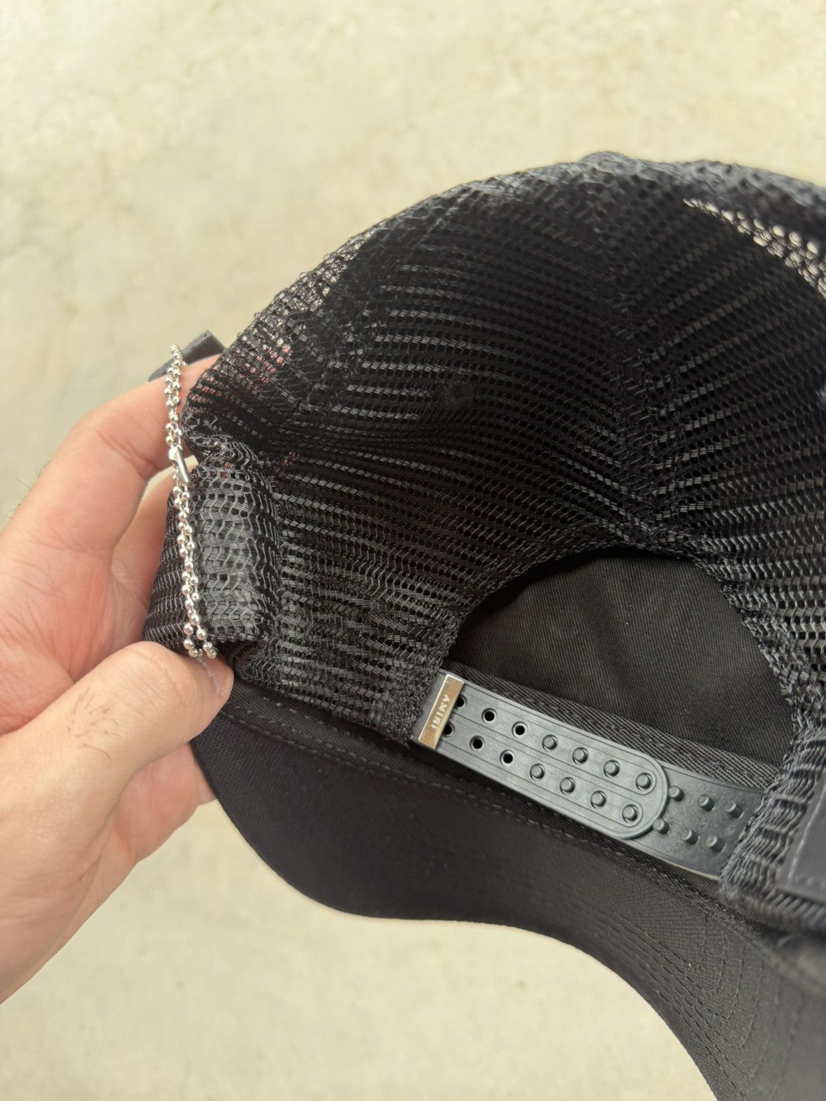 Amiri Amiri MA Logo Trucker Hat Black Green Brand New Size ONE SIZE - 6 Thumbnail