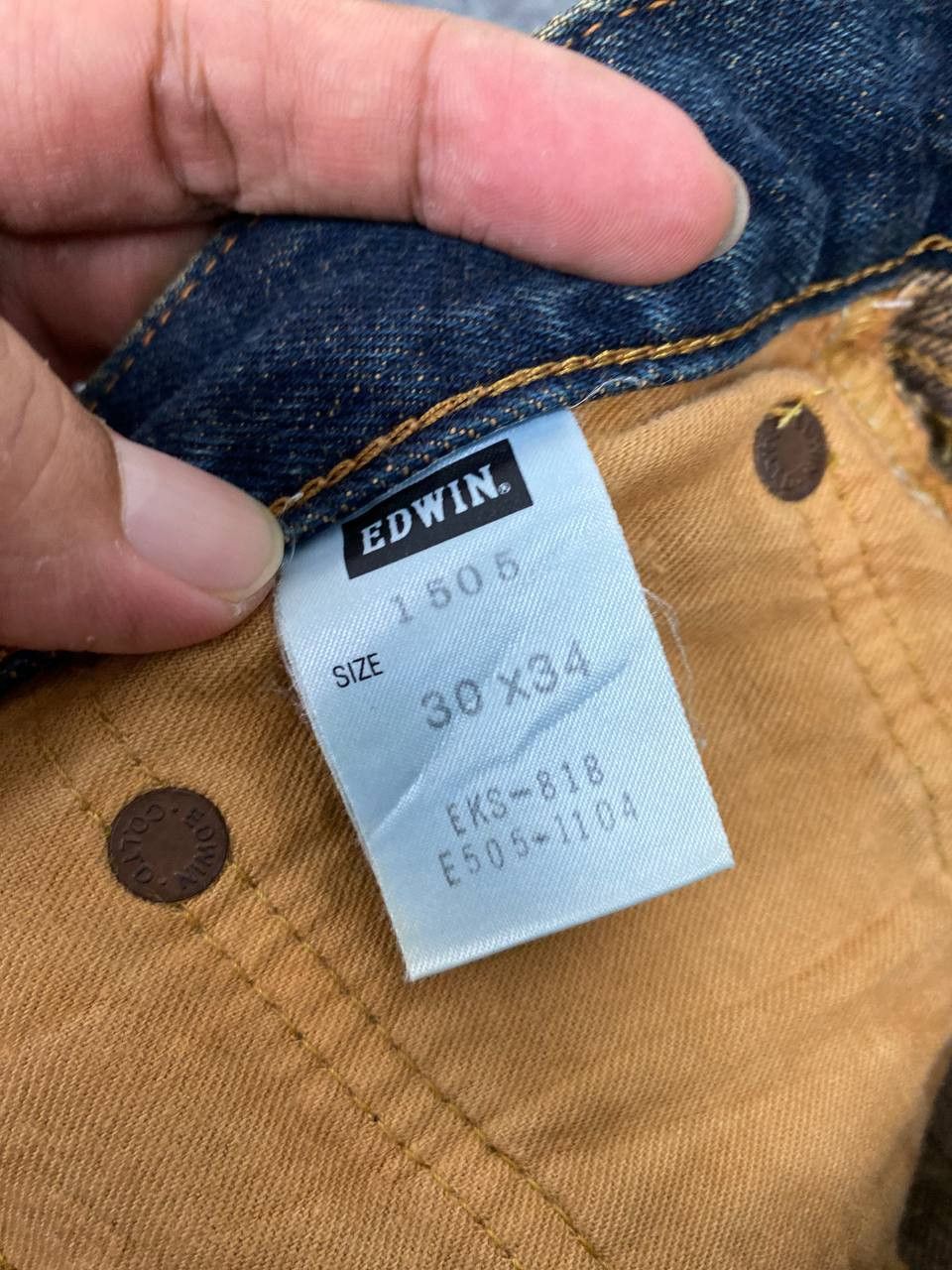 Edwin vintage edwin 505 rusty selvedge denim nice design Size US 31 - 11 Thumbnail