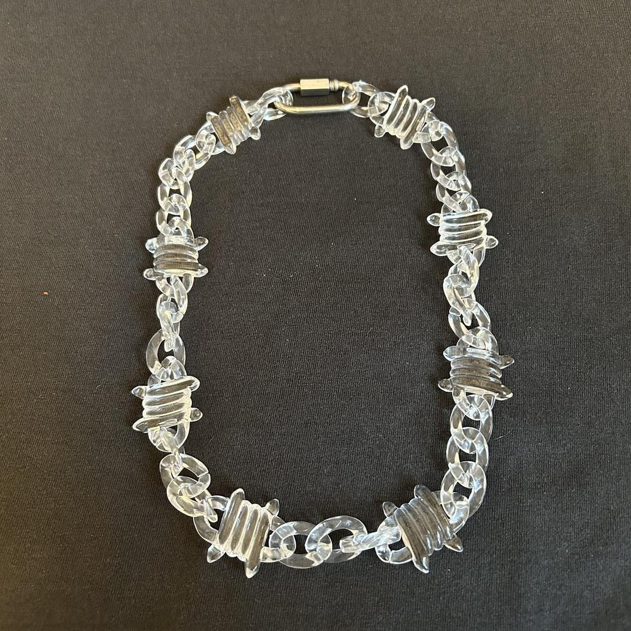 Vintage 2000s Barbed Wire Translucent See-thru Hip hop Chain Size ONE SIZE - 1 Thumbnail