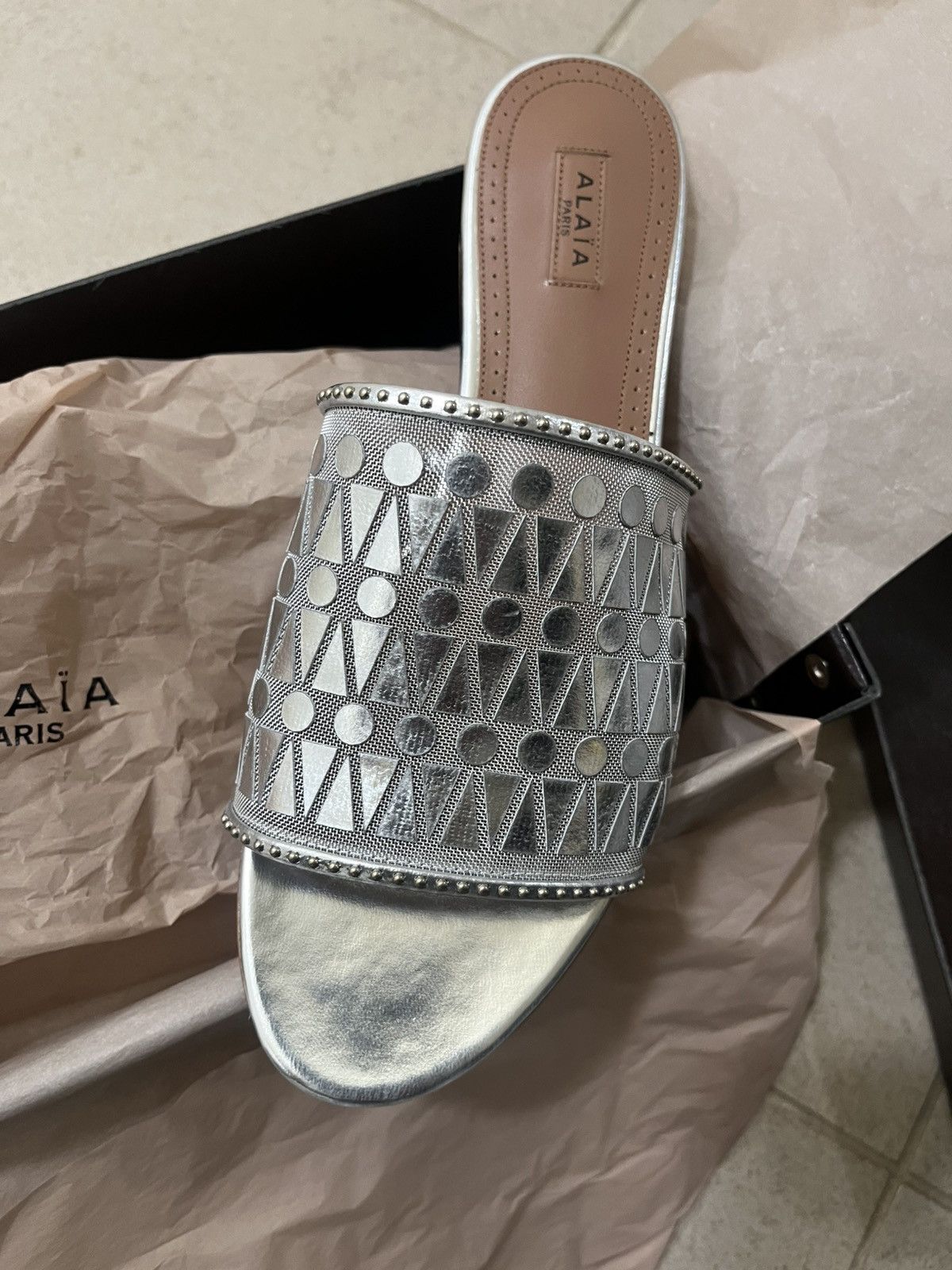 Alaia Alaia Sandals Sz 39.5/9.5us Size US 9.5 / IT 39.5 - 10 Thumbnail