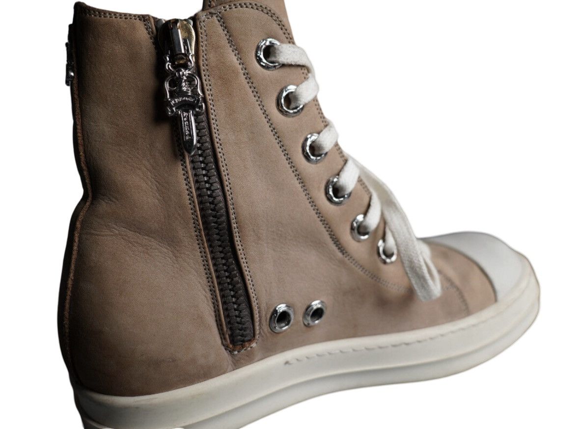 Chrome Hearts × Rick Owens Brown leather ramones sneaker shoes Size US 7 / IT 37 - 5 Thumbnail