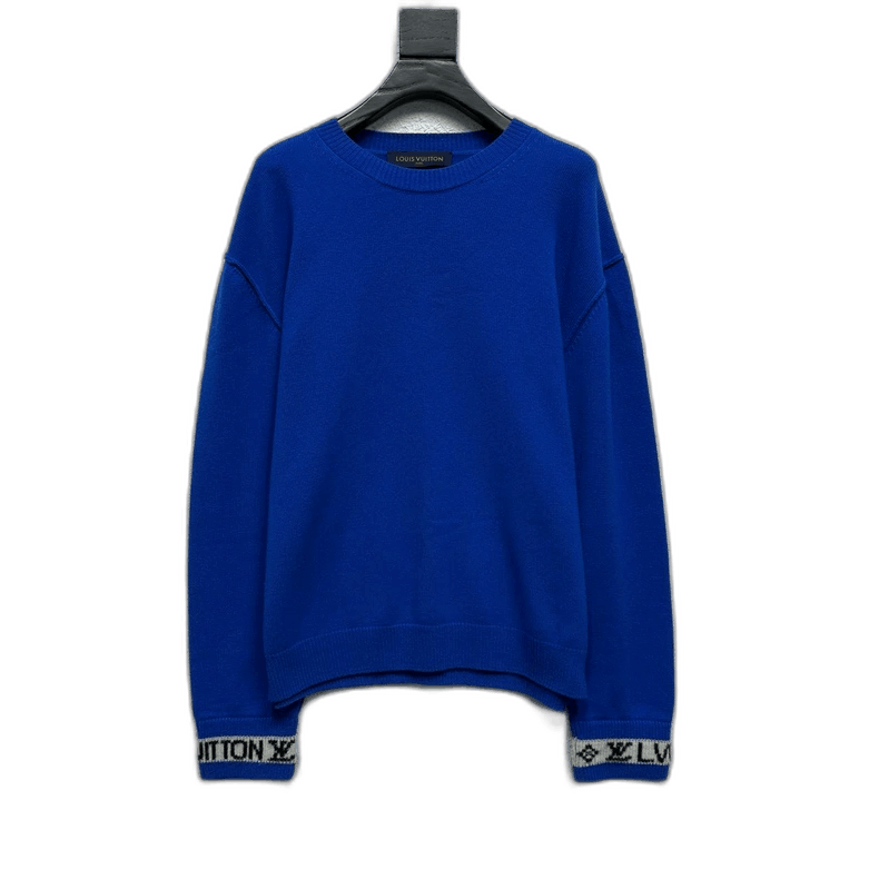 Louis Vuitton Louis Vuitton Blue Logo Long Sleeve Knit Sweater-2506 Size M / US 6-8 / IT 42-44 - 1 Thumbnail