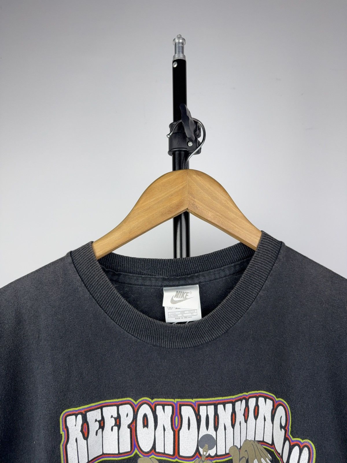 Nike 🏀RARE Vintage 90s Nike Double side “Keep On Dunking” T-Shirt Size US L / EU 52-54 / 3 - 3 Thumbnail