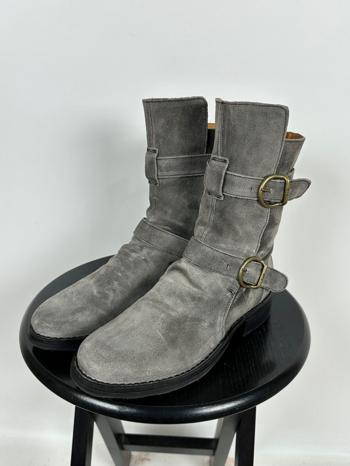 Fiorentini + Baker Fiorentini + Baker Eternity 2 Buckle Moto Ankle Suede Boots Size US 7 / IT 37 - 6 Thumbnail