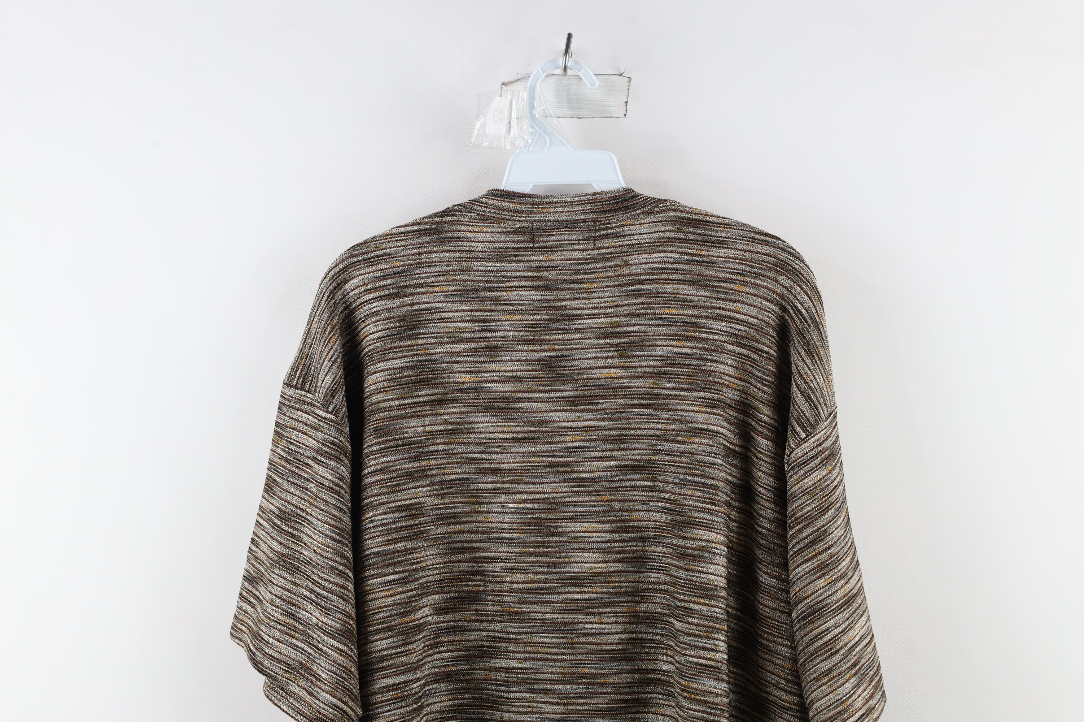 Vintage Vintage 90s Coogi Style Rainbow Knit Short Sleeve T-Shirt Size US XXL / EU 58 / 5 - 8 Thumbnail