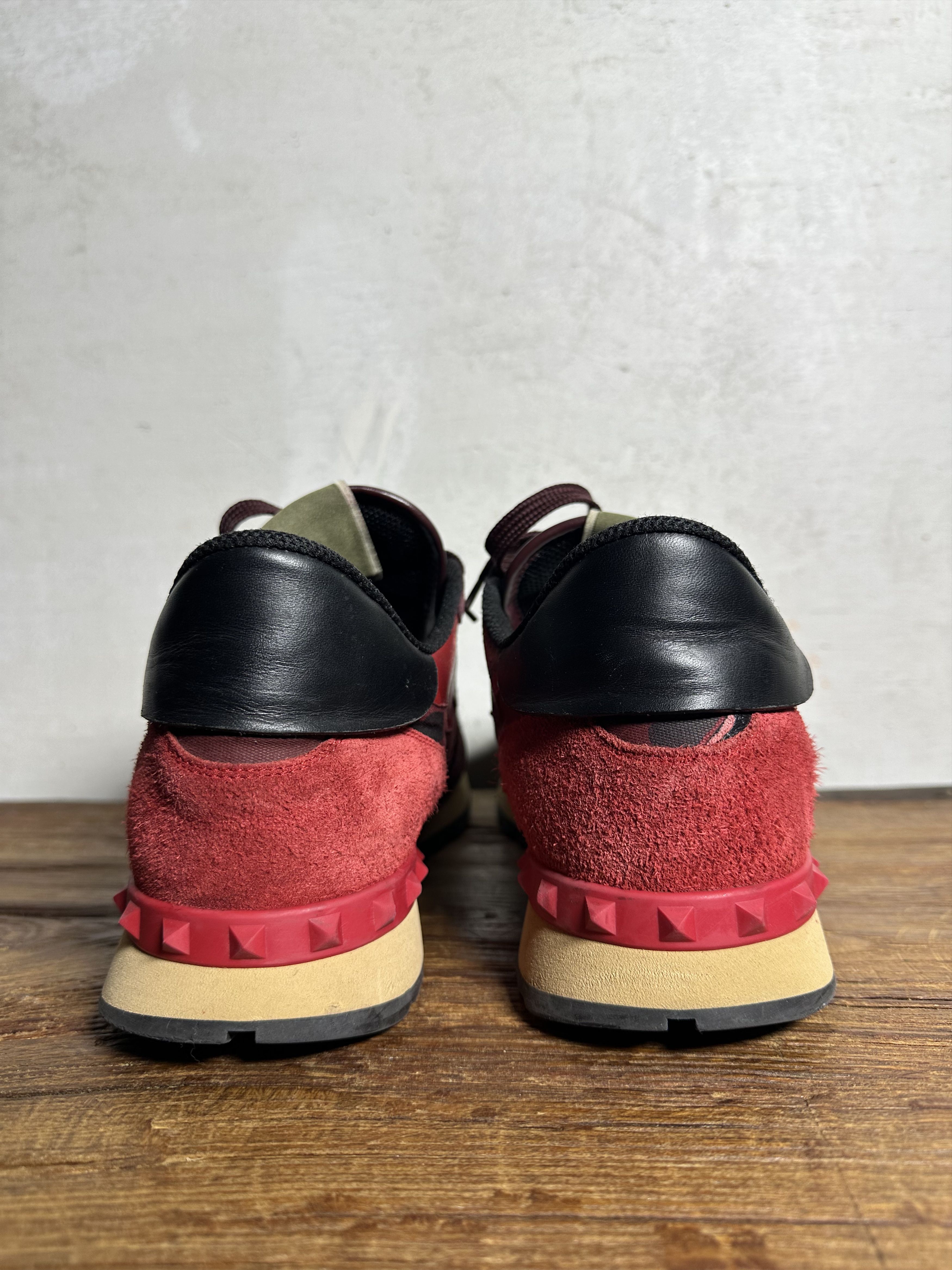 Valentino Valentino Garavani Red Camouflage Rockrunner Sneakers Size US 10.5 / EU 43-44 - 5 Thumbnail