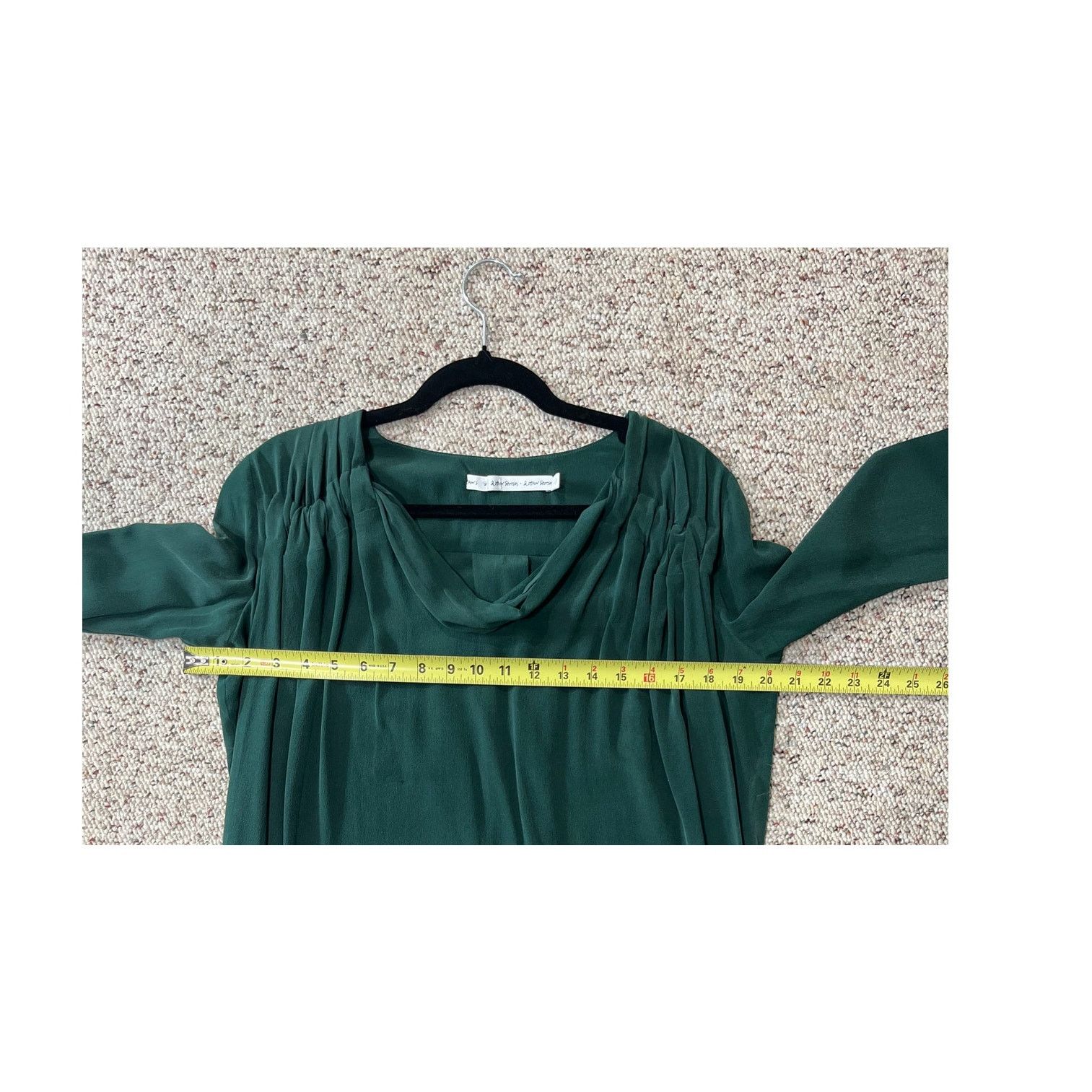 & Other Stories & Other Stories 100% Silk Forest Green Dress Pockets SZ 4 Size S / US 4 / IT 40 - 5 Thumbnail