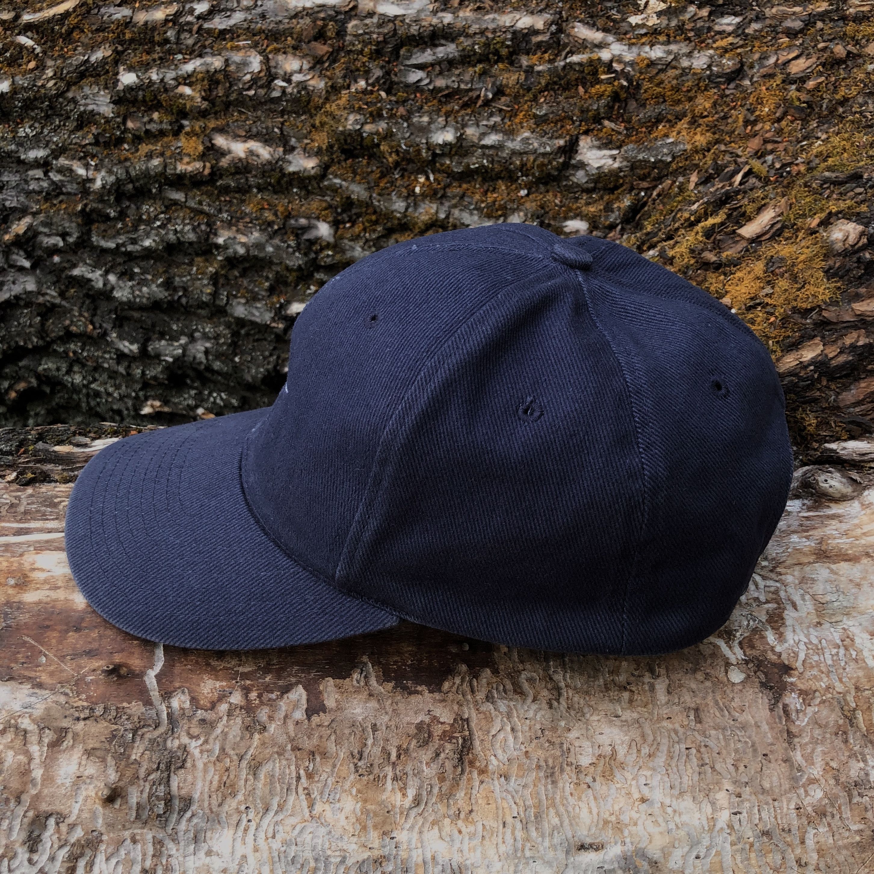 Nike Vintage Nike Centre Swoosh Navy Blue Cap gorpcore Size ONE SIZE - 3 Thumbnail