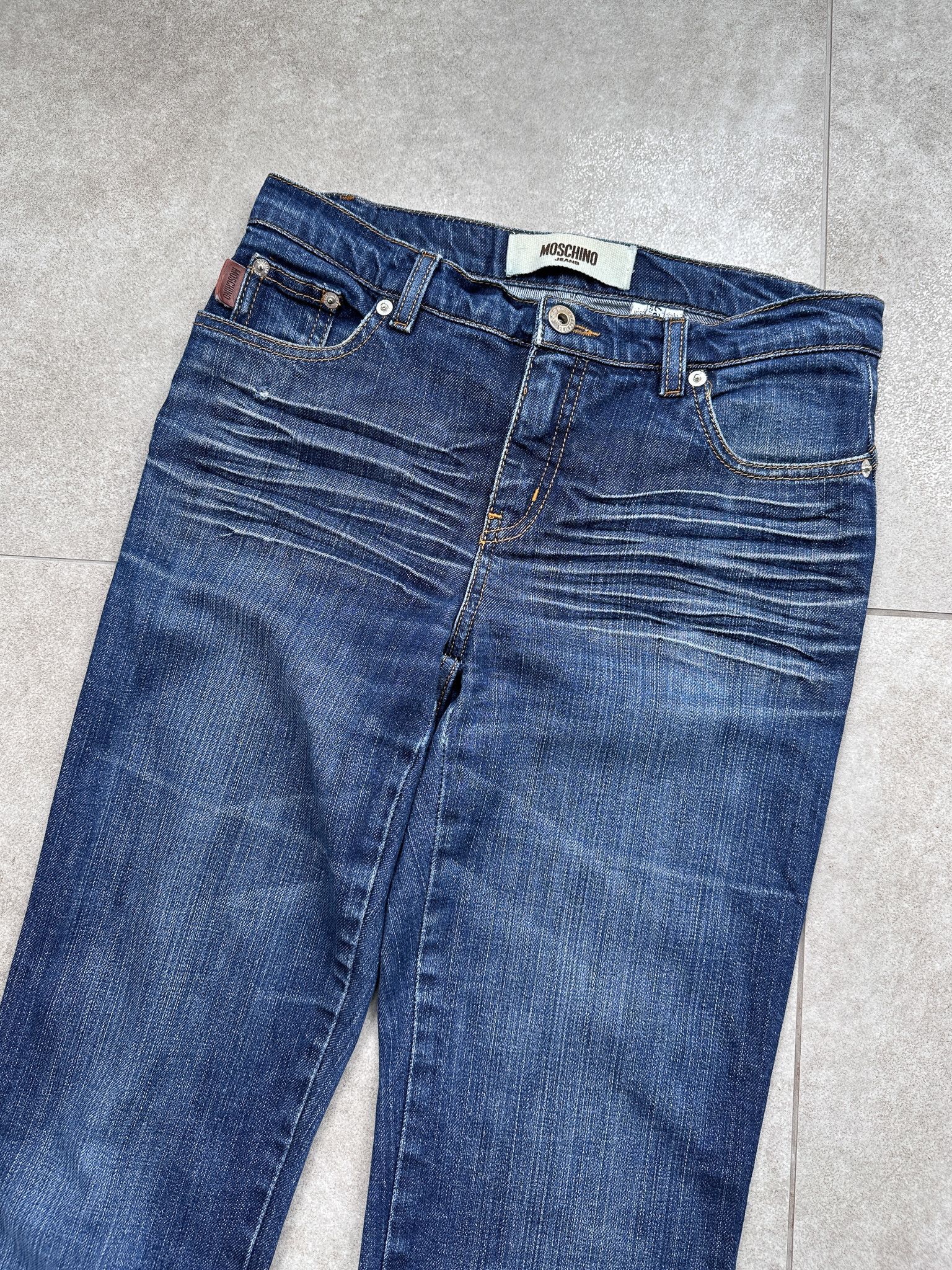 Moschino Vintage Y2K Moschino Flare Denim Pants Jeans Size 27" / US 4 / IT 40 - 6 Thumbnail
