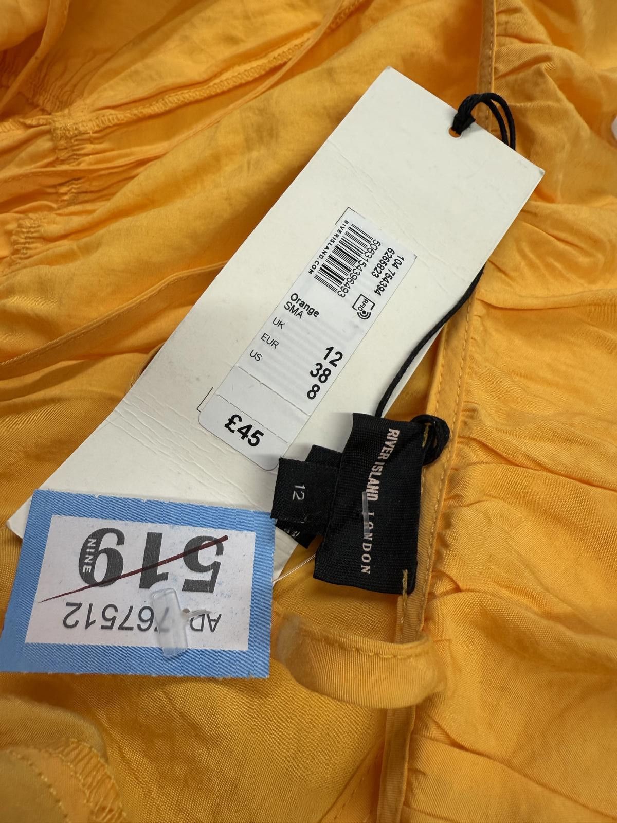 River Island Yellow Ruffle Maxi Dress Size UK 12 Size M / US 6-8 / IT 42-44 - 2 Thumbnail