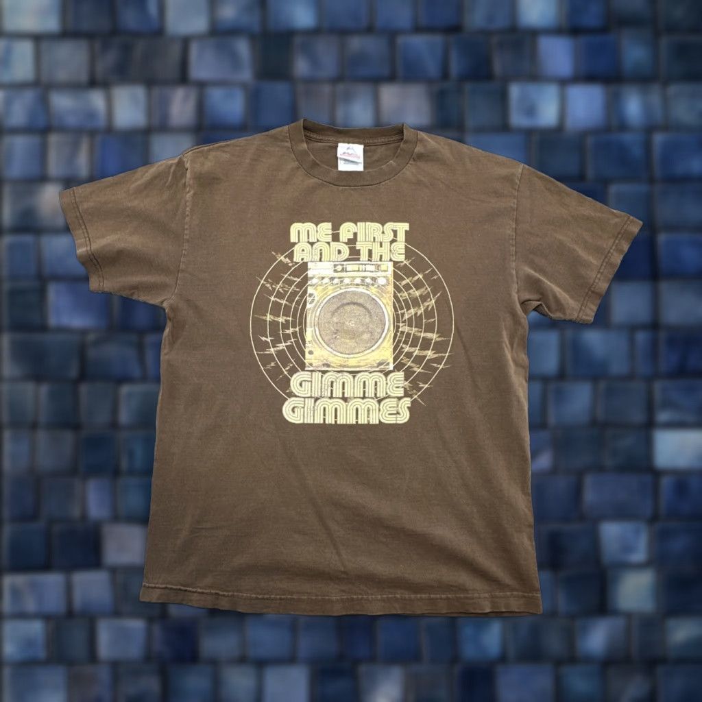 Vintage VINTAGE Me First And The Gimme Gimmes Shirt Adult L Brown 2000s Y2K T-Shirt Mens/Womens Size US L / EU 52-54 / 3 - 1 Thumbnail